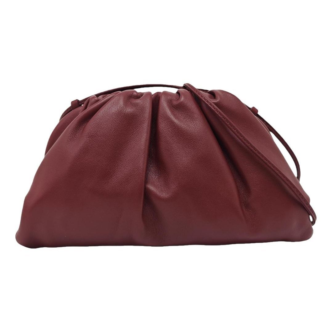 Pouch leather handbag