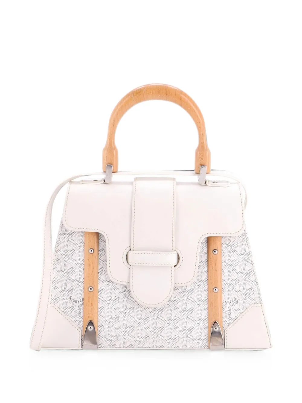 Saigon Top Handle Bag Coated Canvas with Leather PM satchel