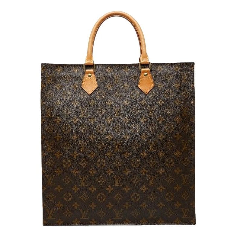 Plat leather tote