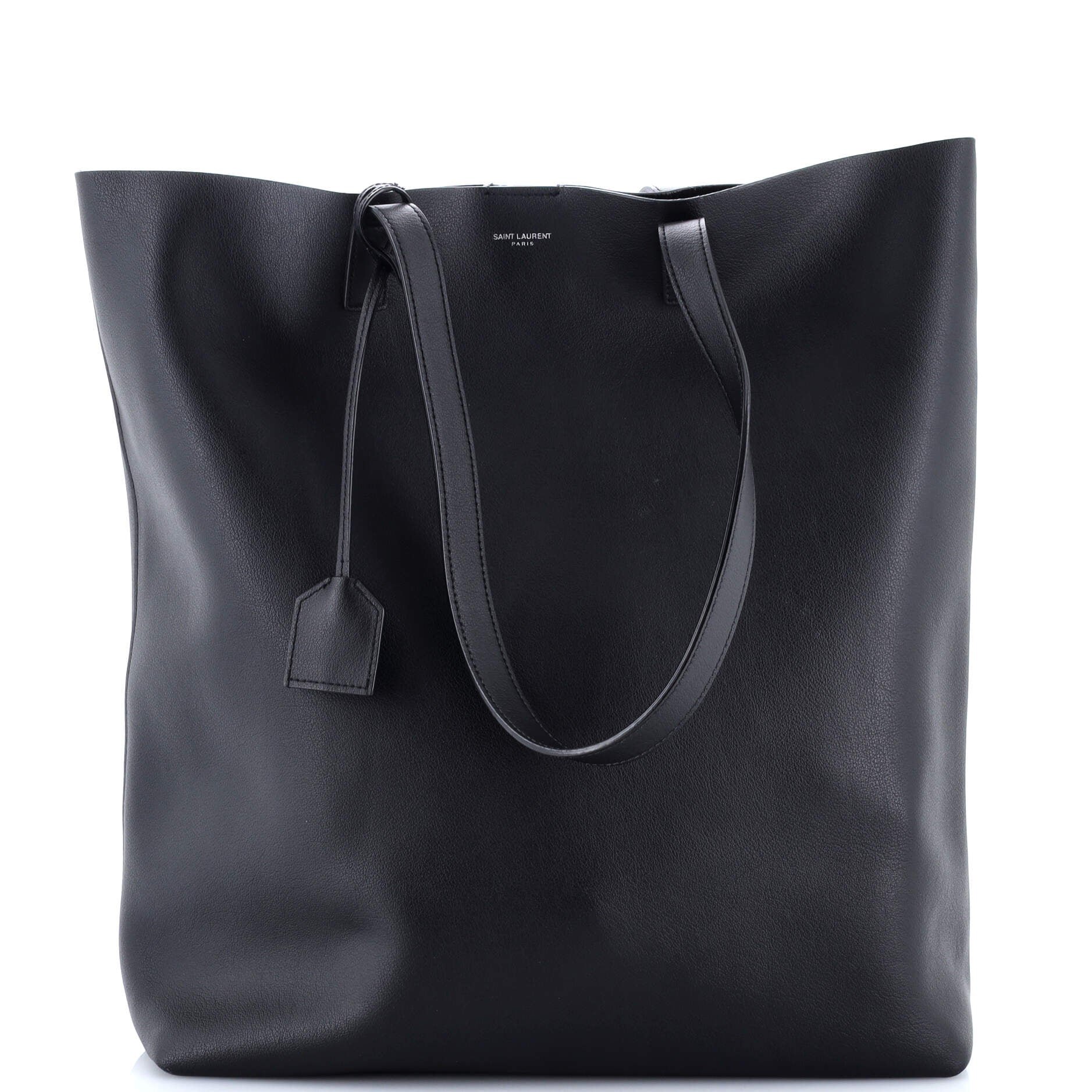 Saint Laurent Shopper Tote Leather Tall