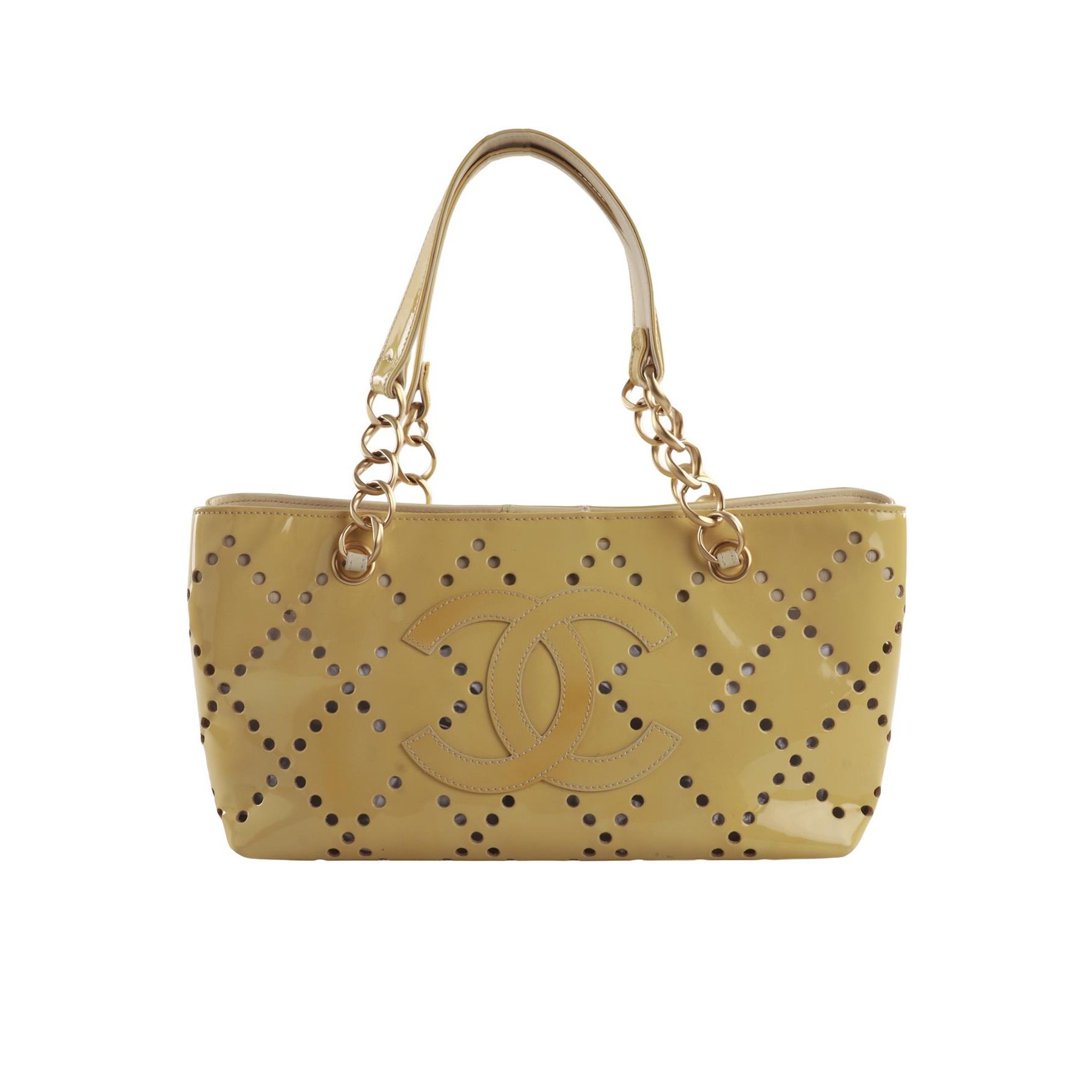 Patent leather tote