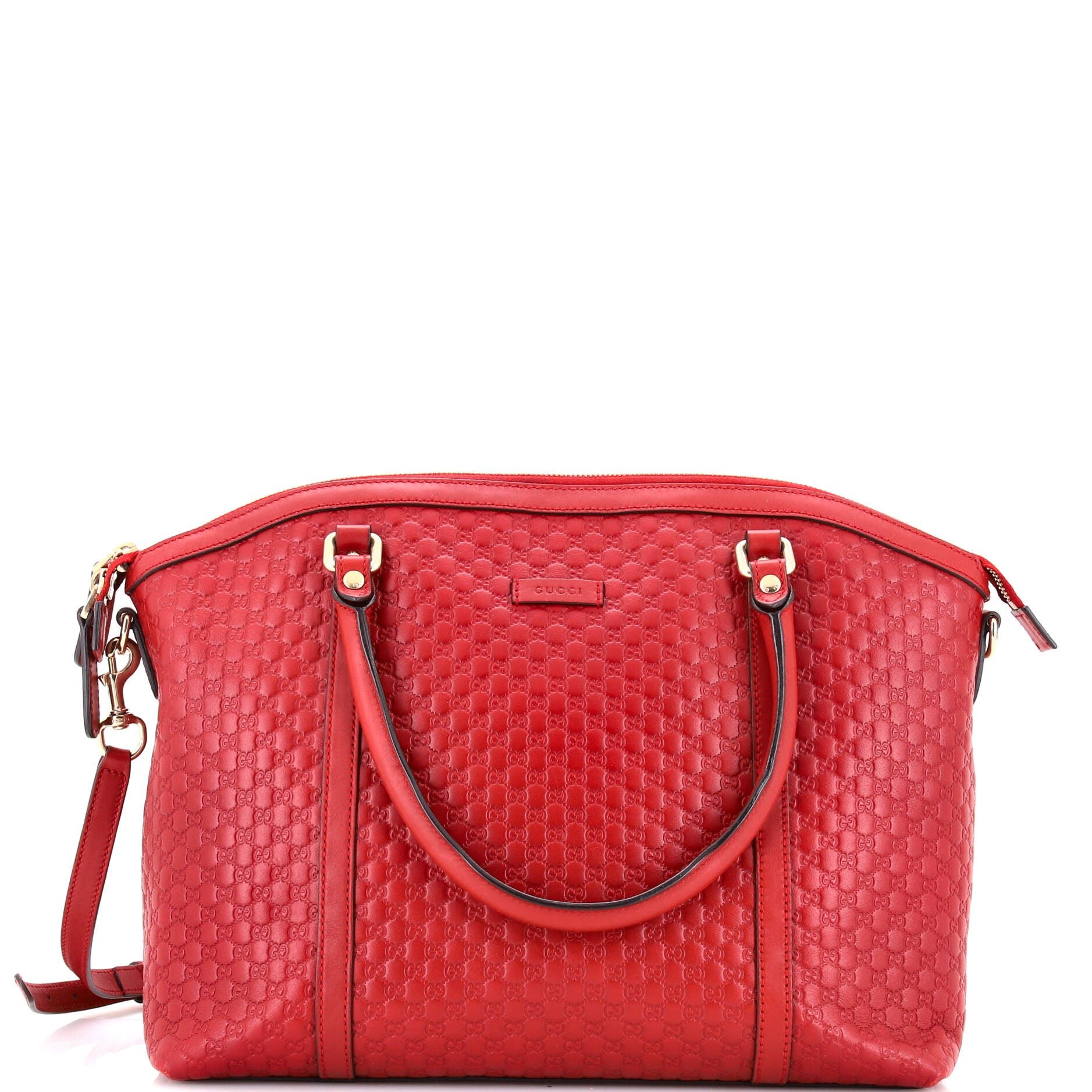 Britt Convertible Dome Satchel Microguccissima Leather Medium