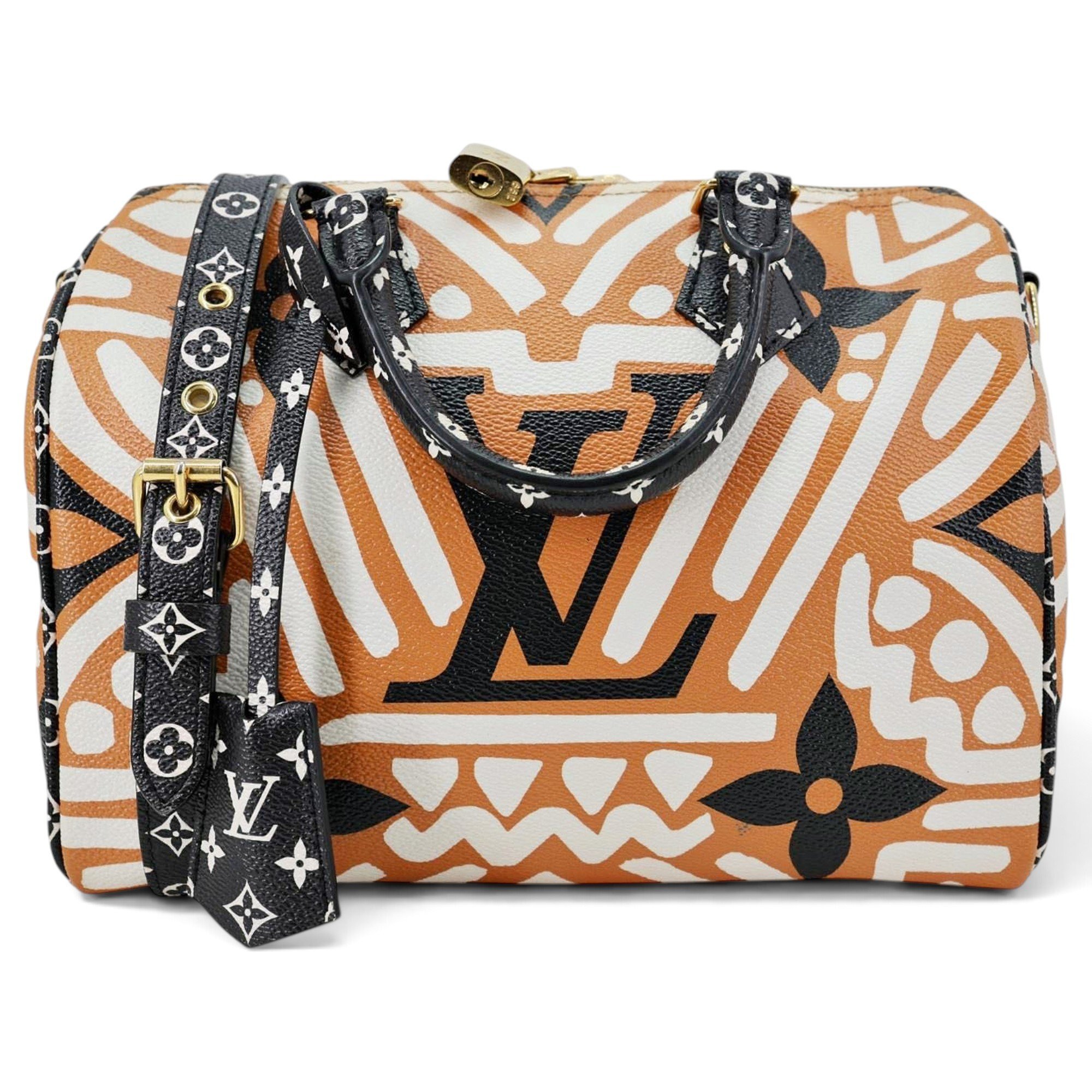 Louis Vuitton Speedy Bandoulière cloth crossbody bag