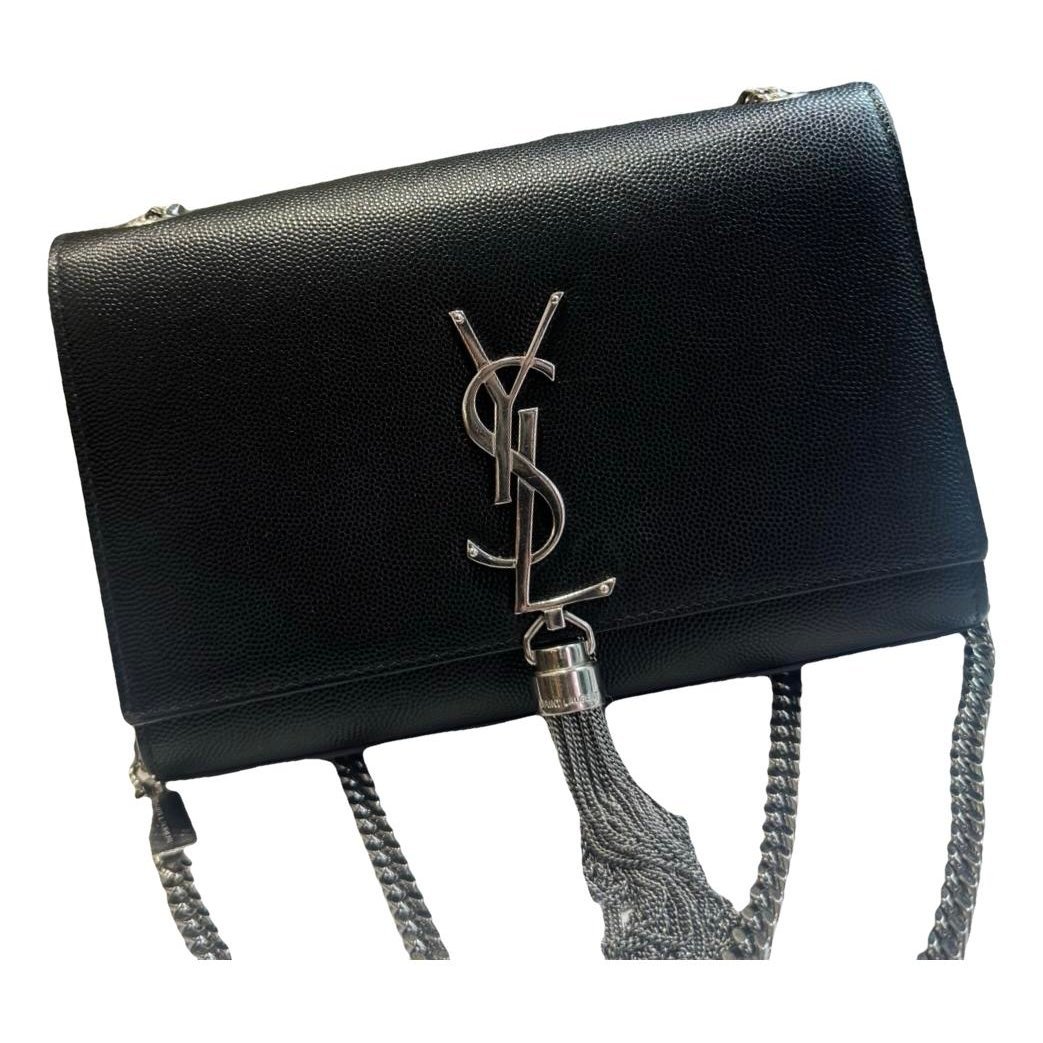 Pompom Kate leather handbag