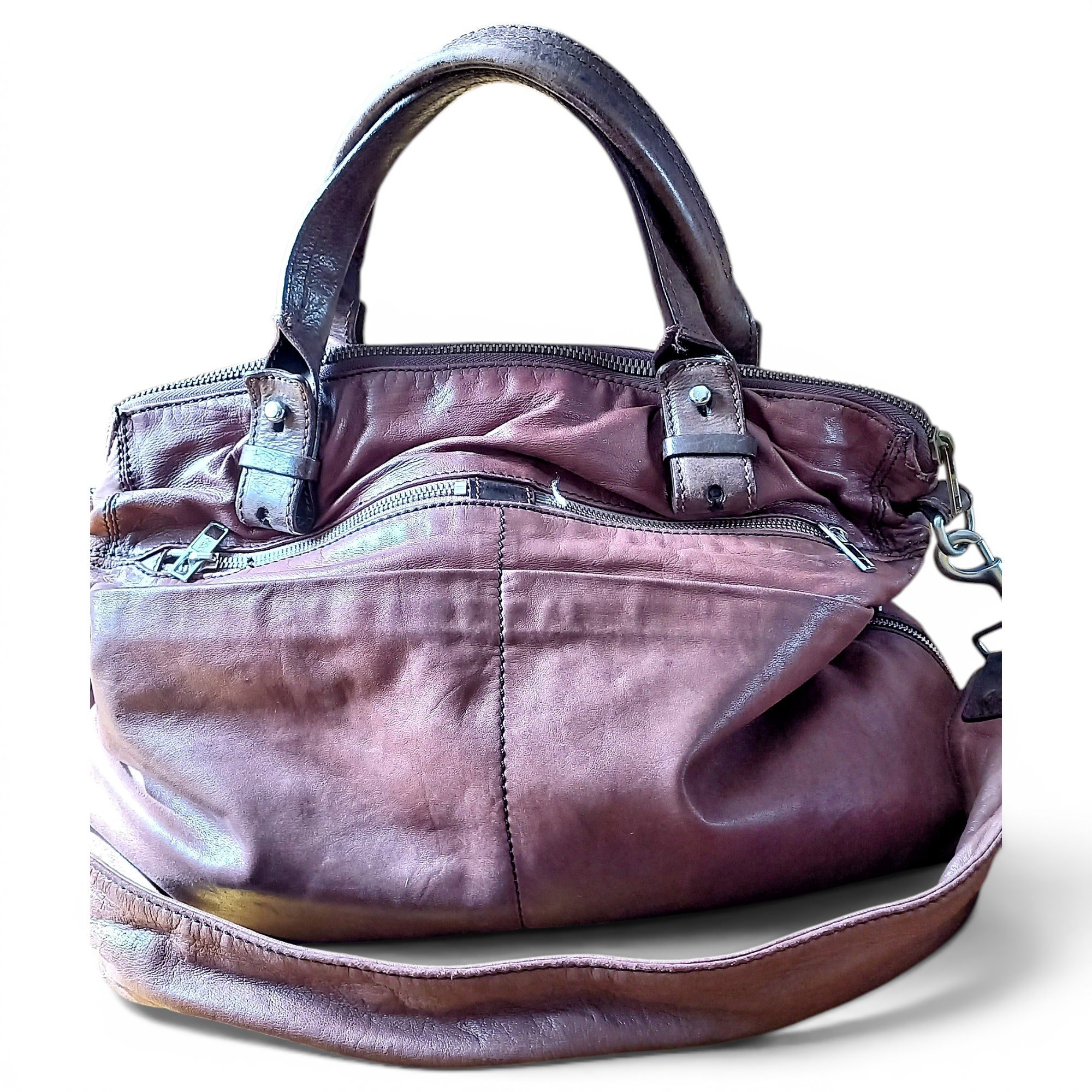 Leather crossbody bag