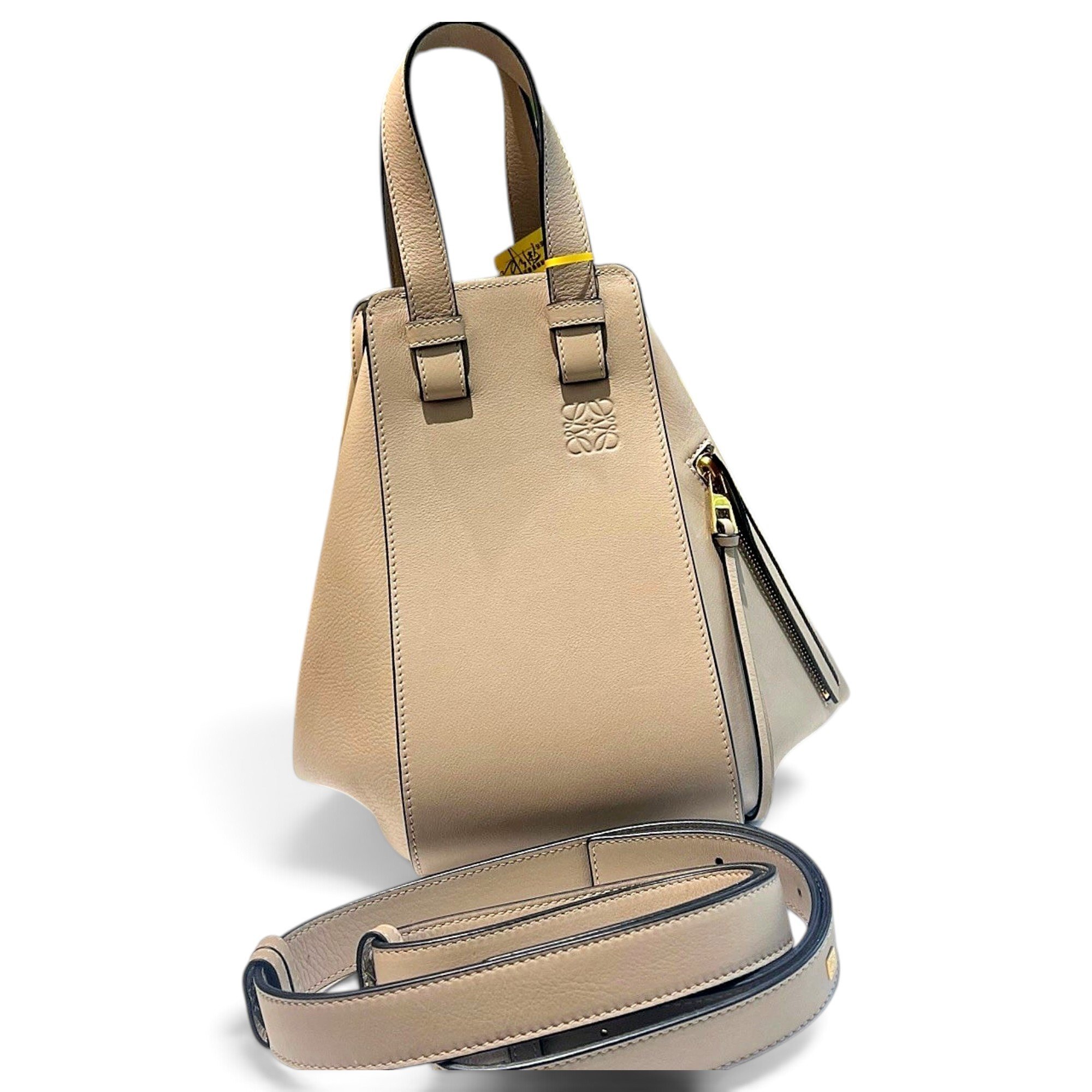 Hammock leather handbag