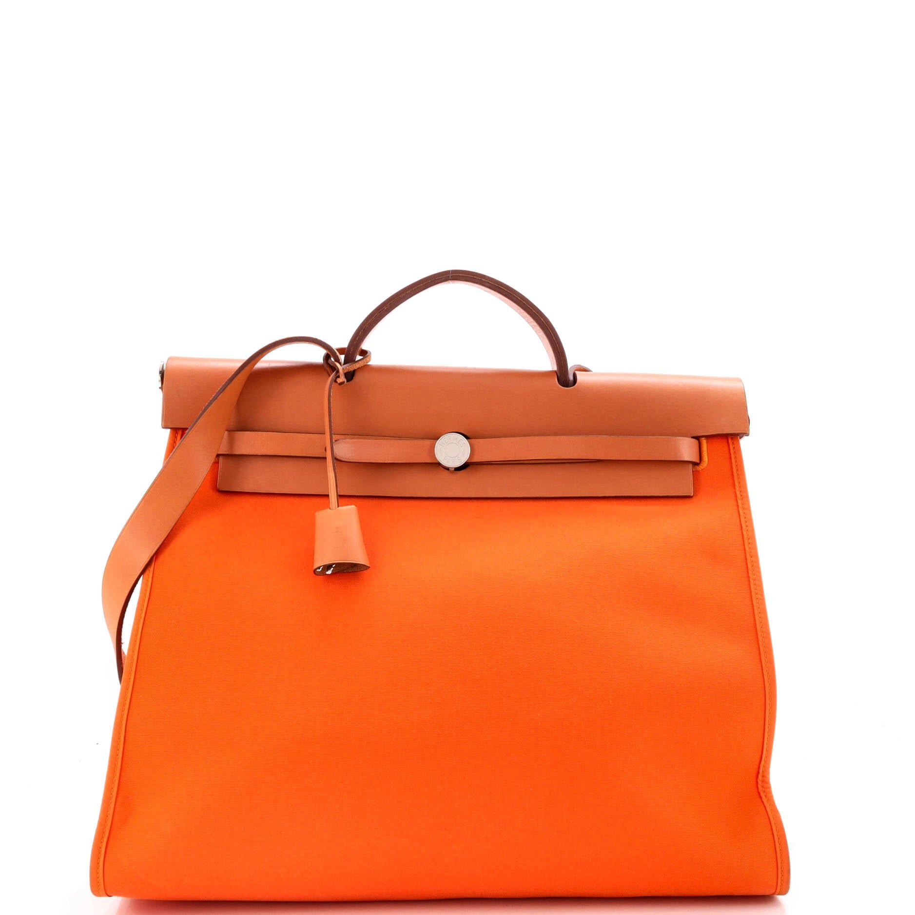 Herbag Zip Leather and Toile 39