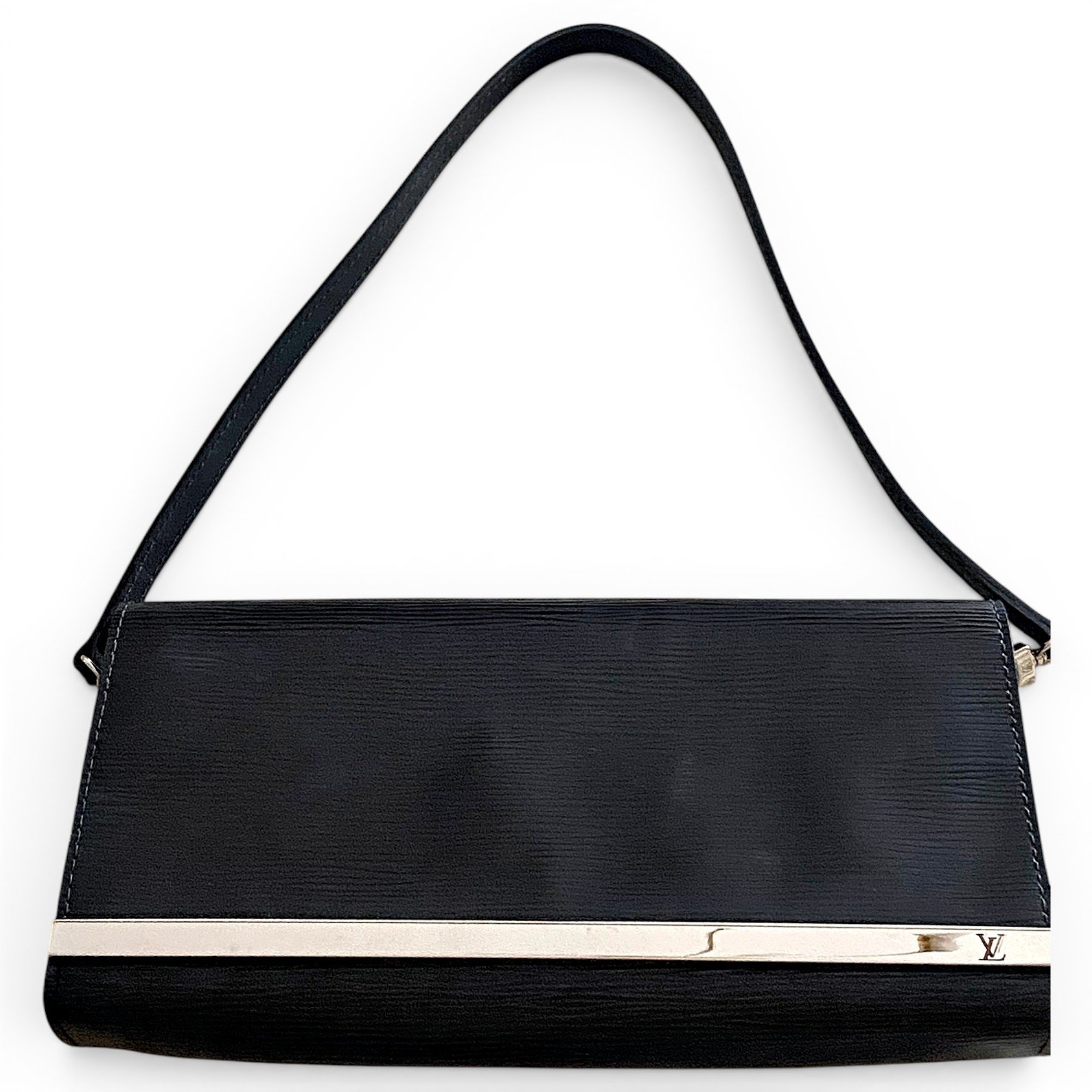 Sevigné leather clutch bag