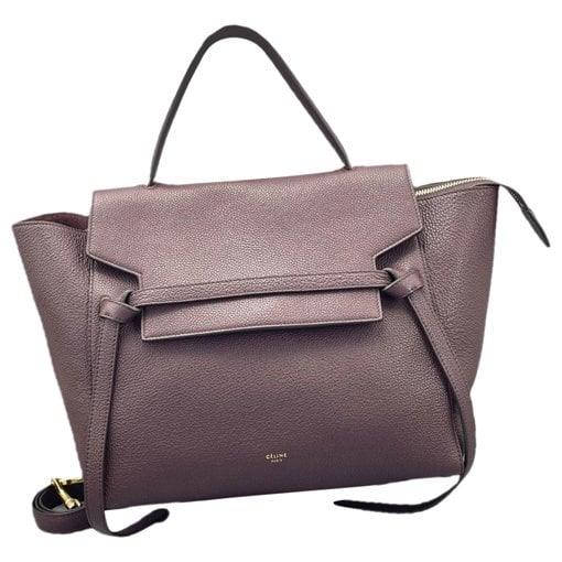 Belt leather handbag