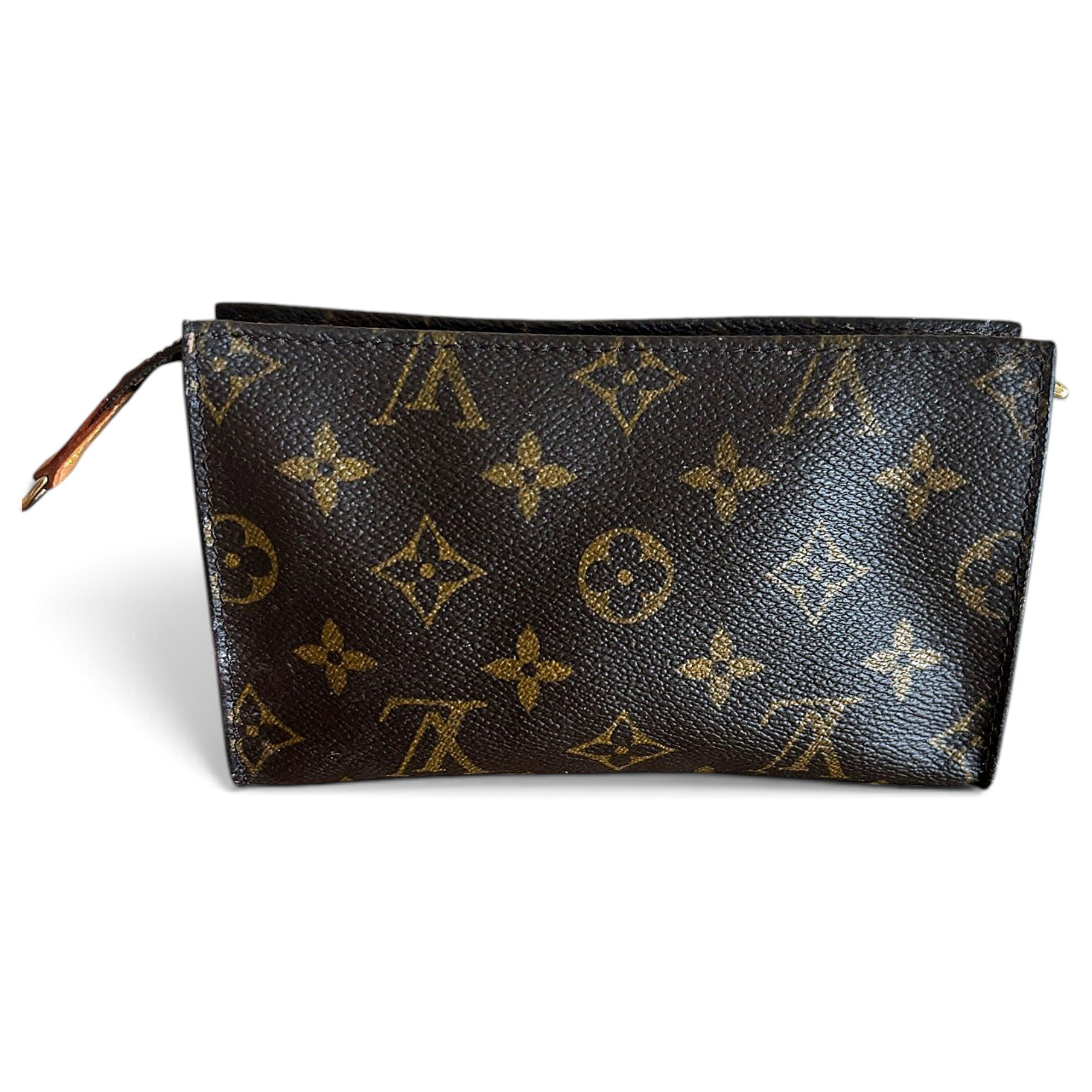 Leather clutch bag