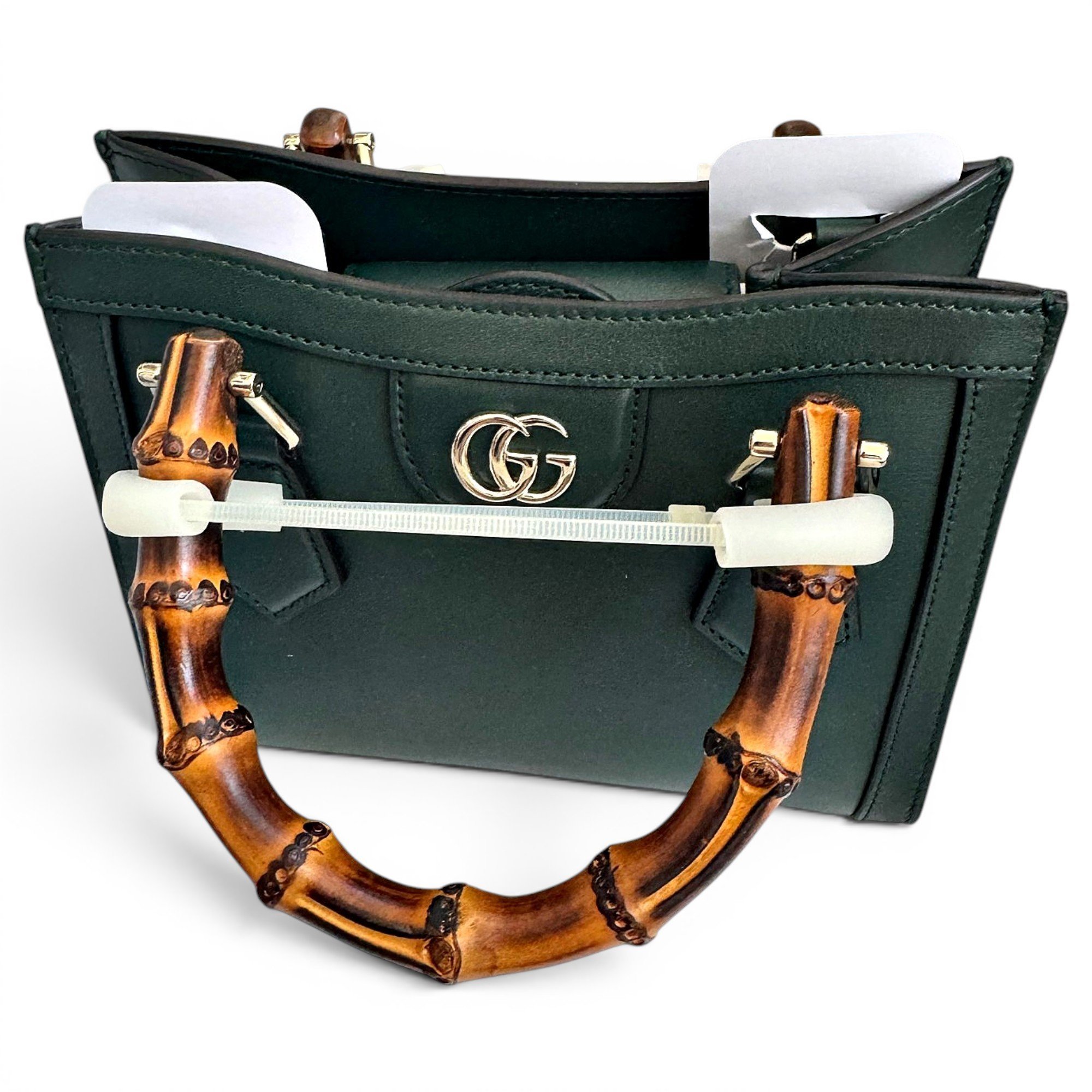 Diana Bamboo leather handbag