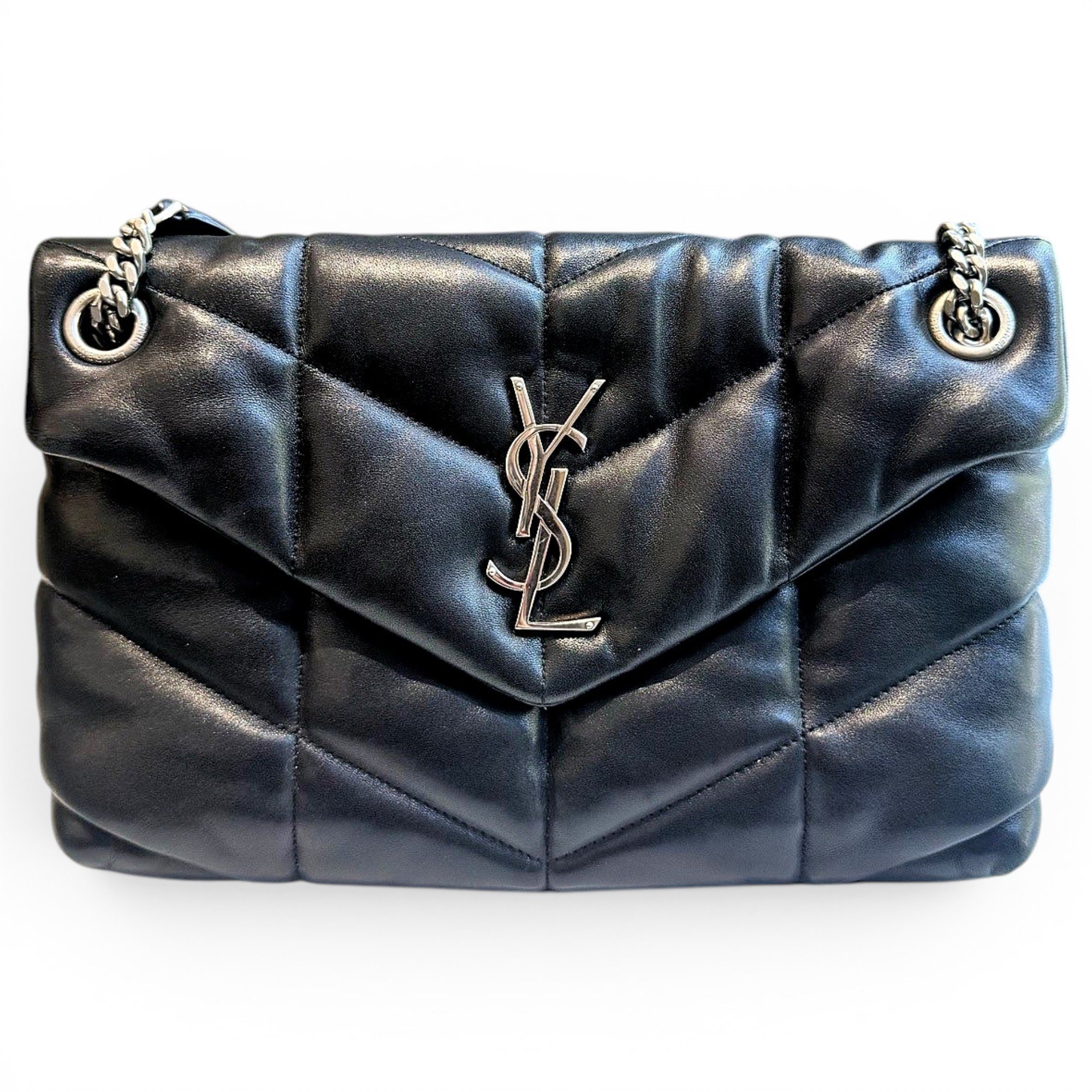 Loulou Puffer leather crossbody bag