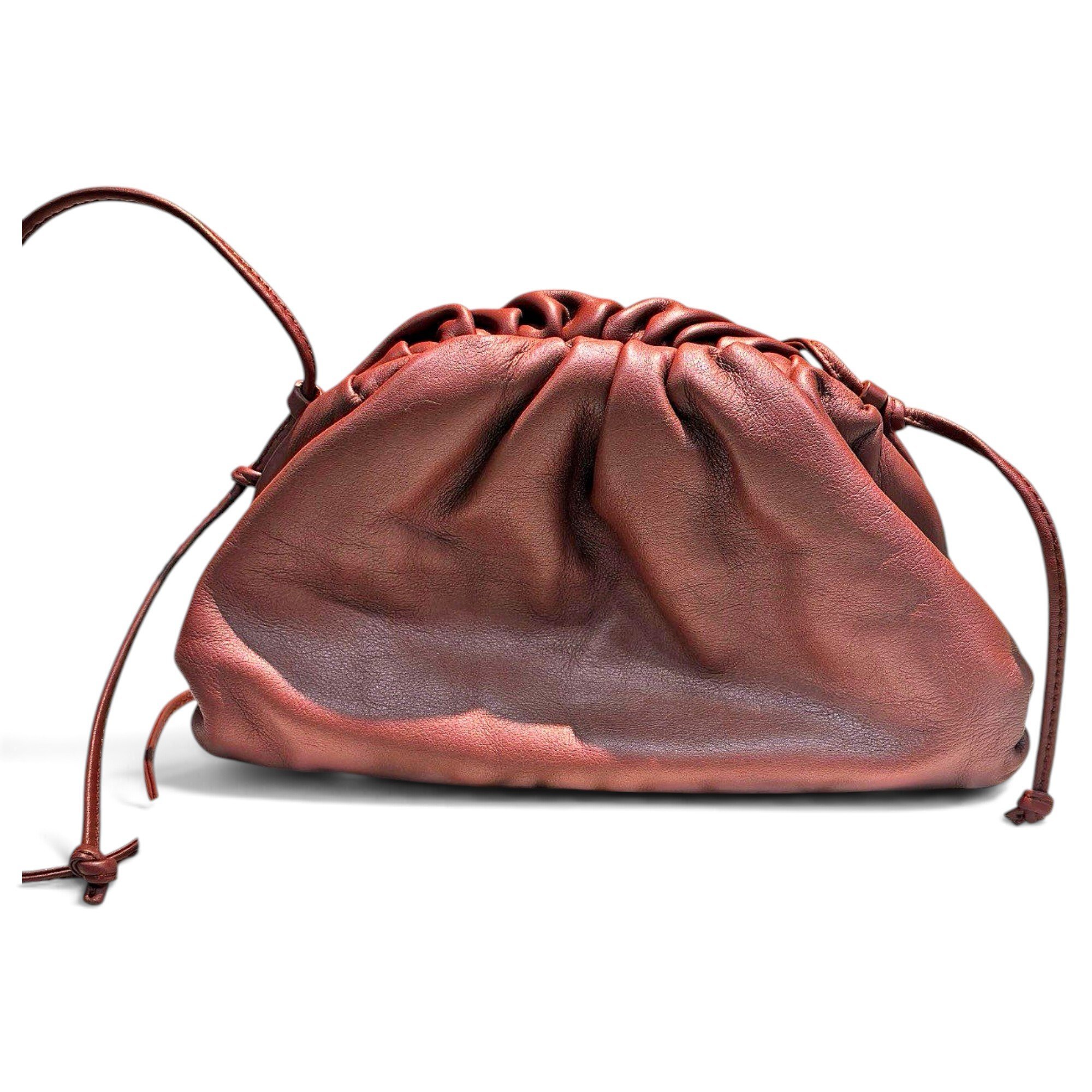Pouch leather handbag