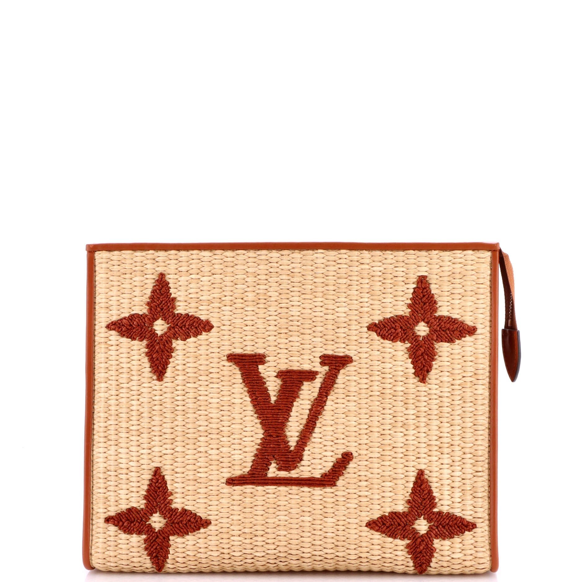 Louis Vuitton Pochette Voyage Monogram Giant Raffia MM