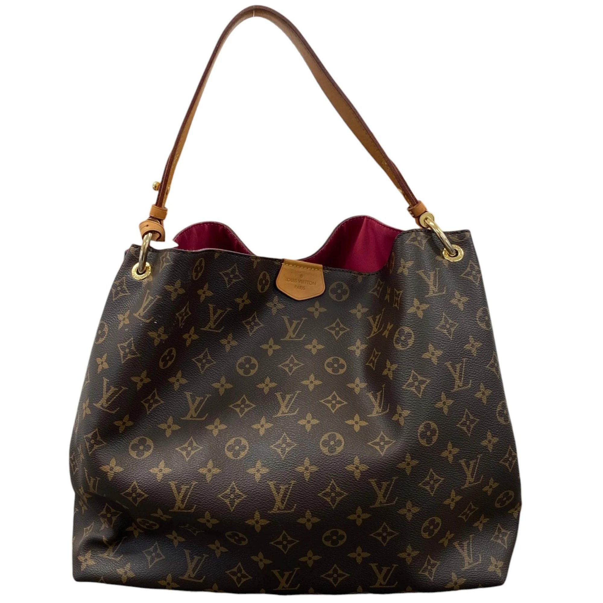 Graceful leather handbag