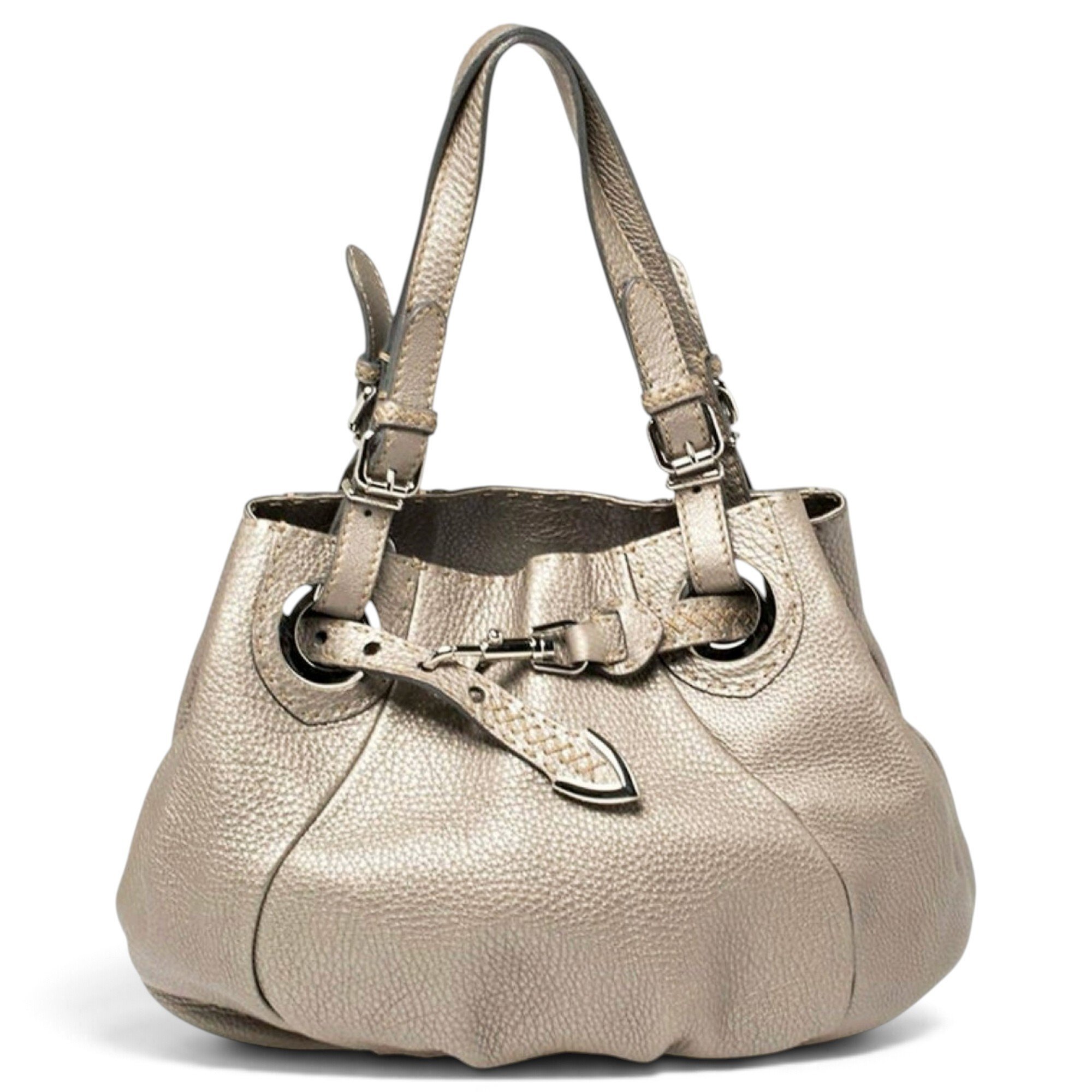Fendi Anna Selleria leather handbag