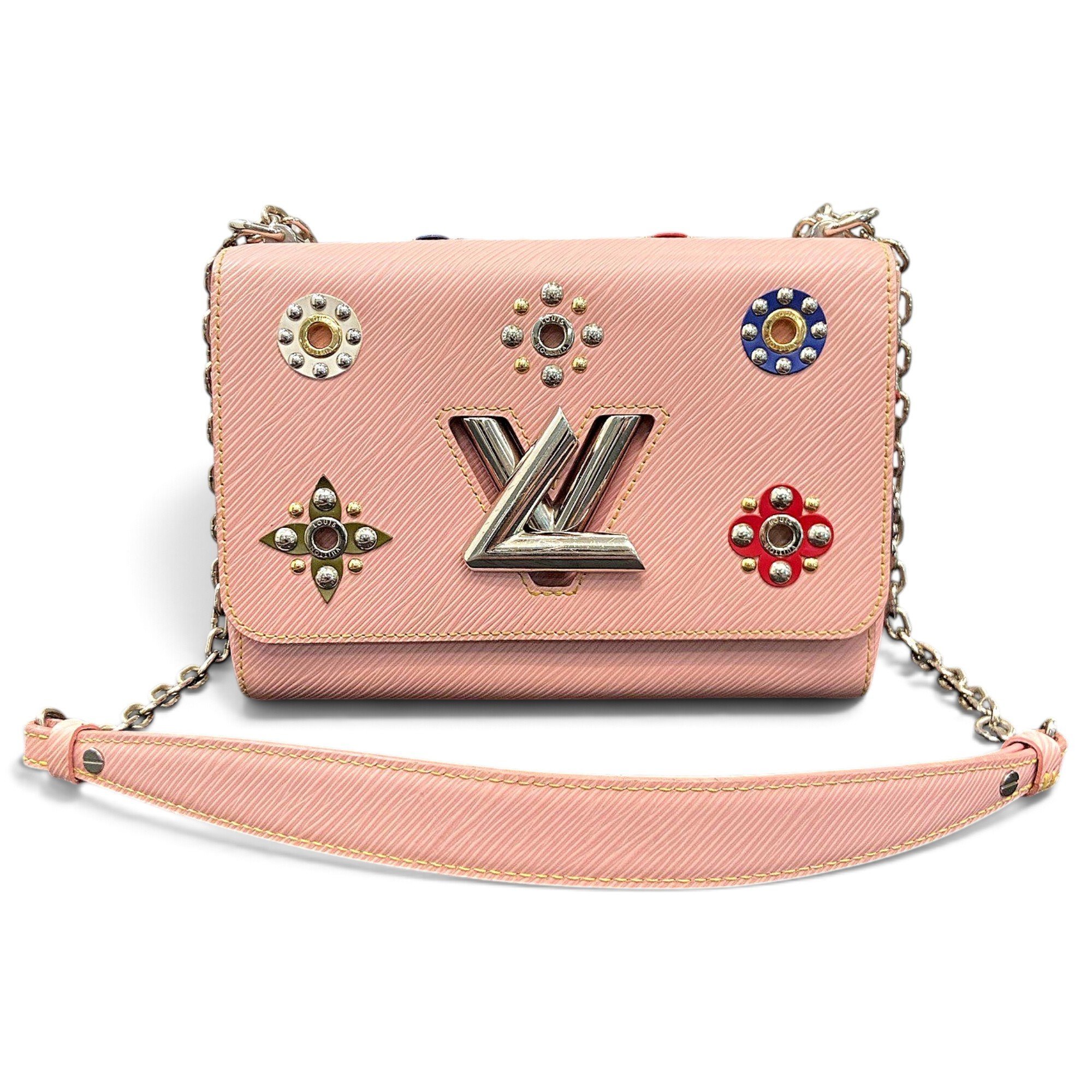 Twist leather crossbody bag
