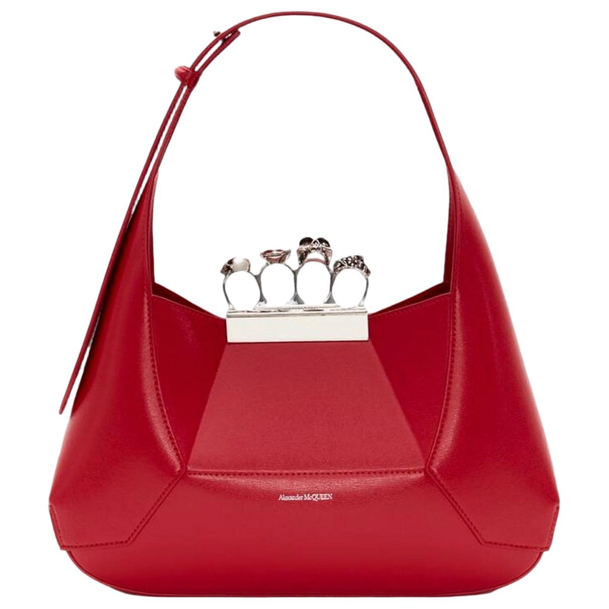 Skull leather handbag