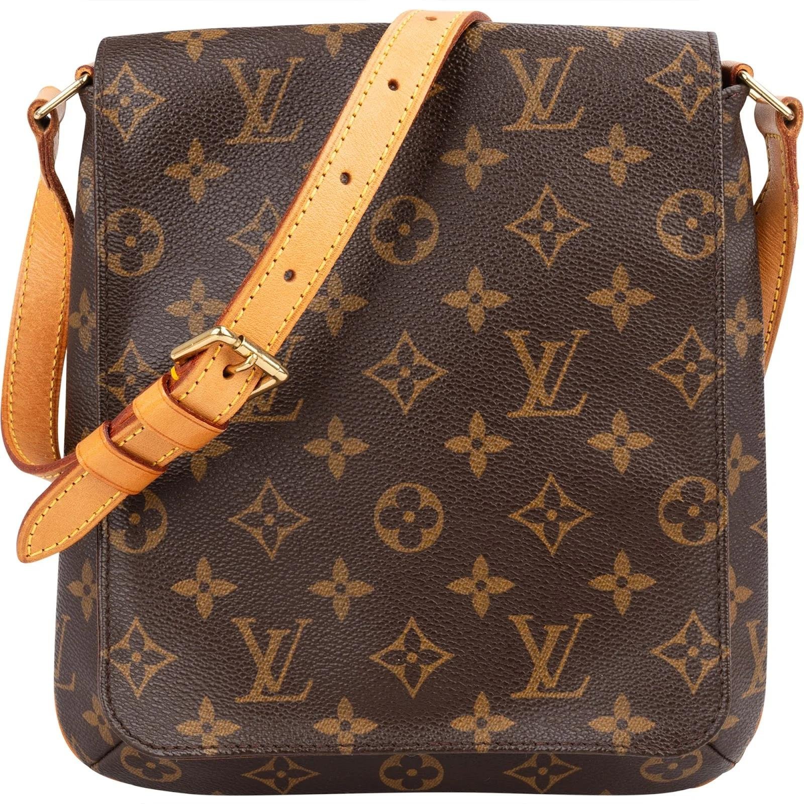 Musette leather handbag