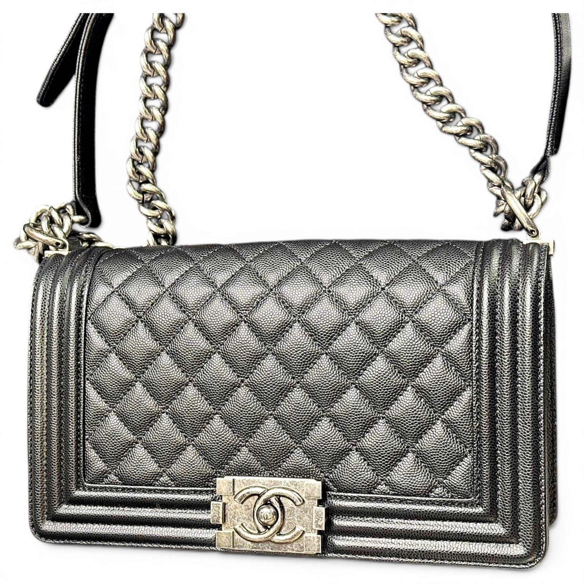 Boy leather crossbody bag