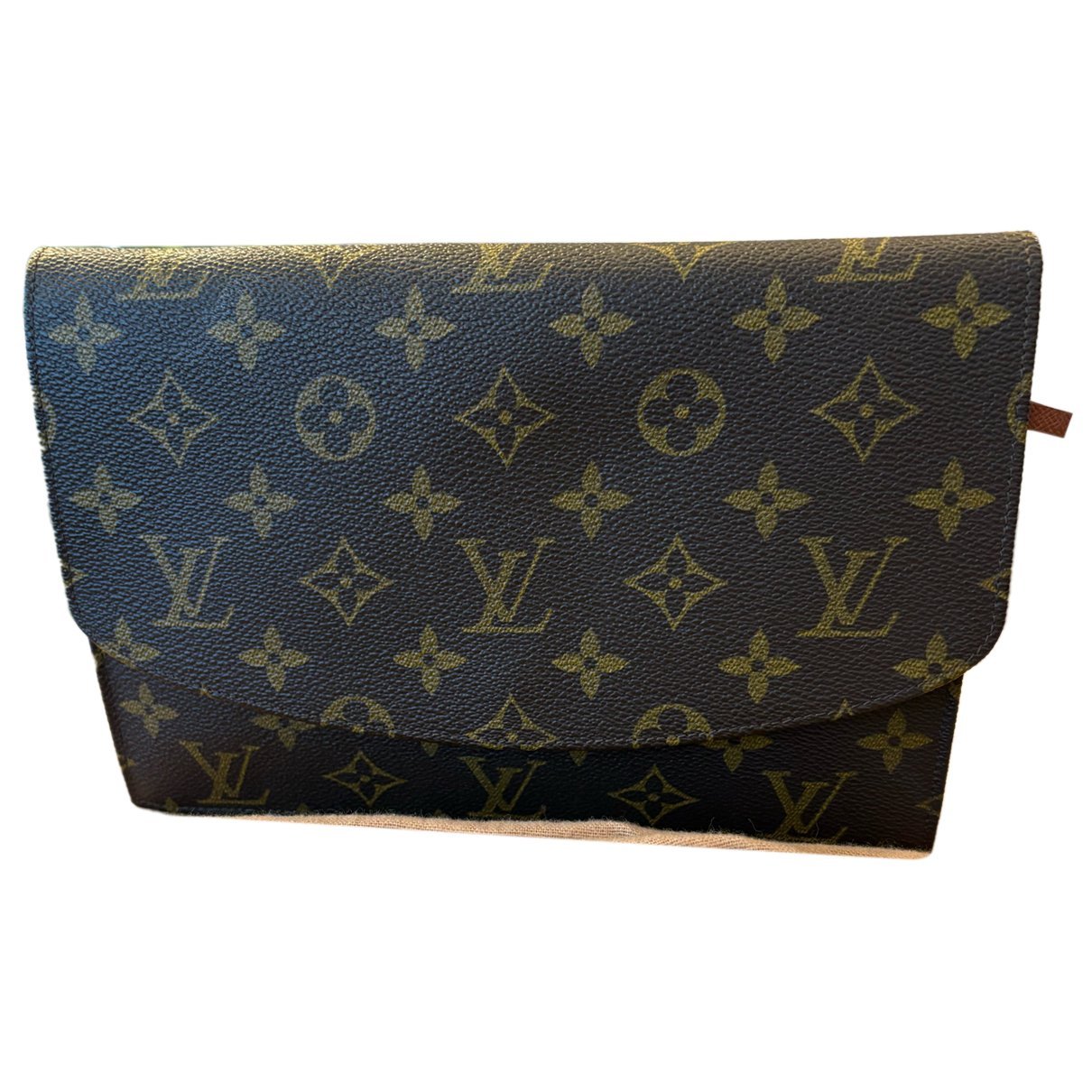 Leather clutch bag