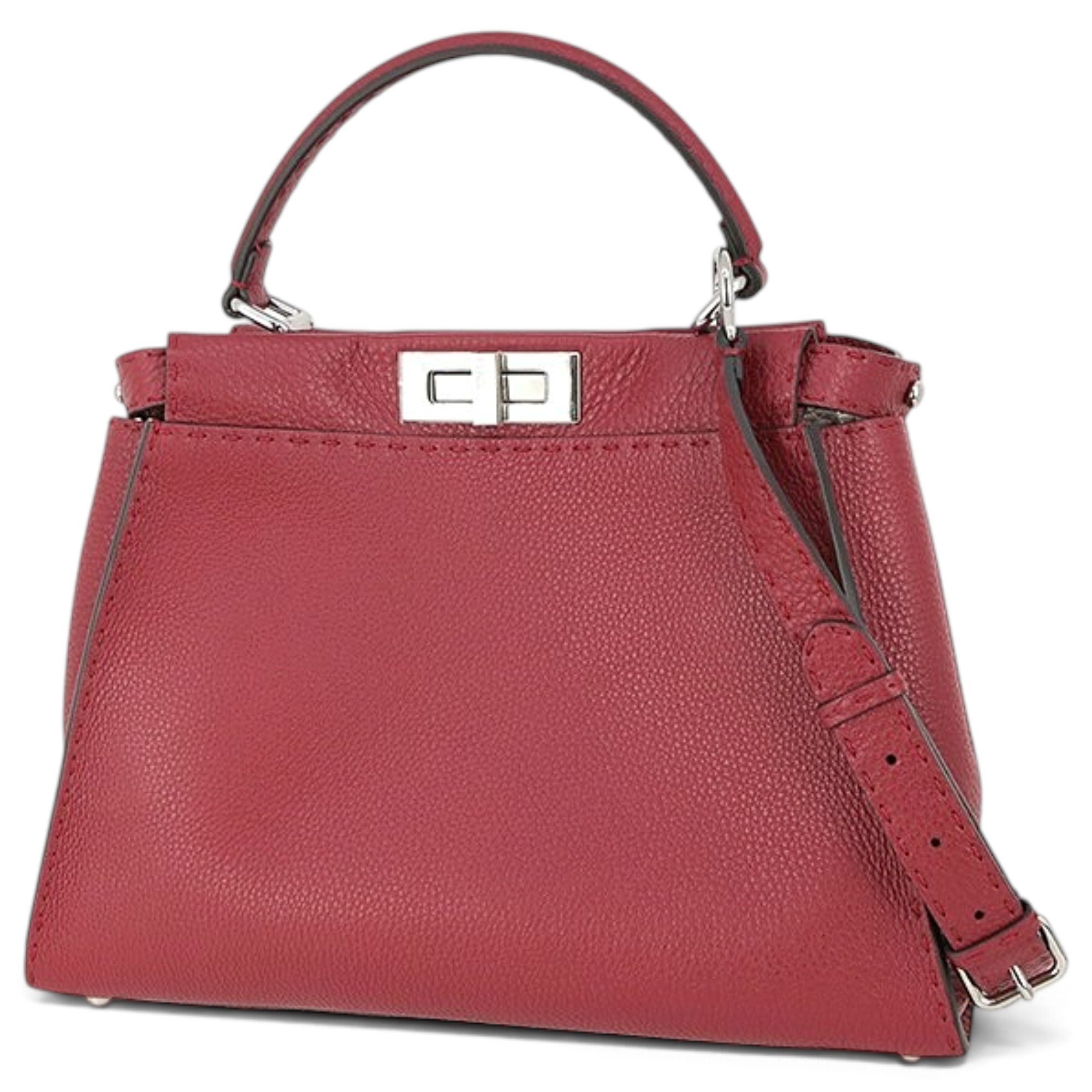 Peekaboo leather handbag