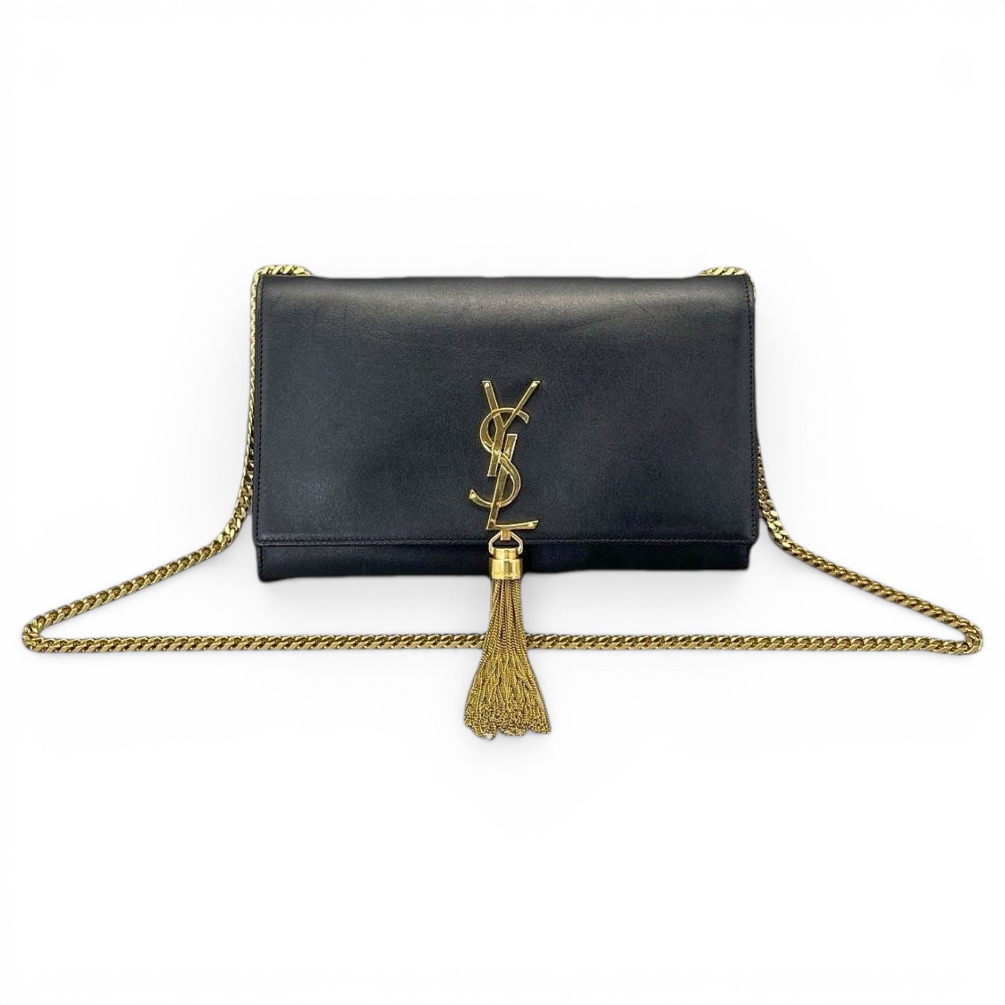Pompom Kate leather handbag