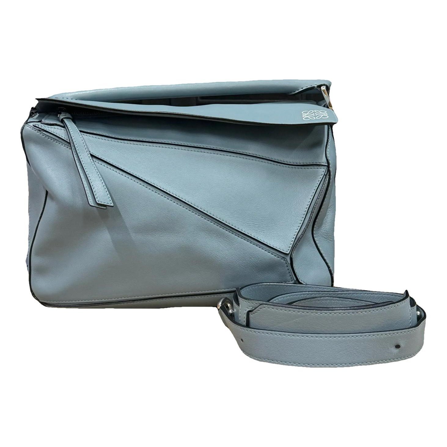 Puzzle leather crossbody bag