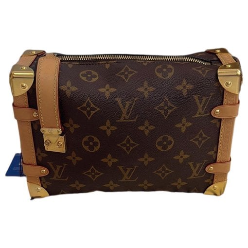 Side Trunk leather handbag