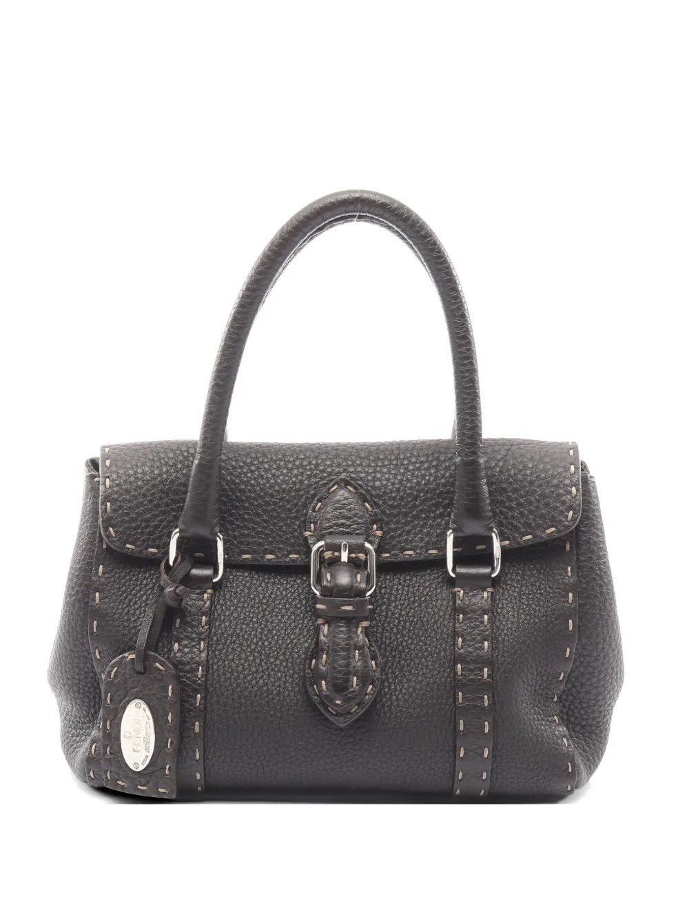 2000s mini Selleria Linda leather tote bag