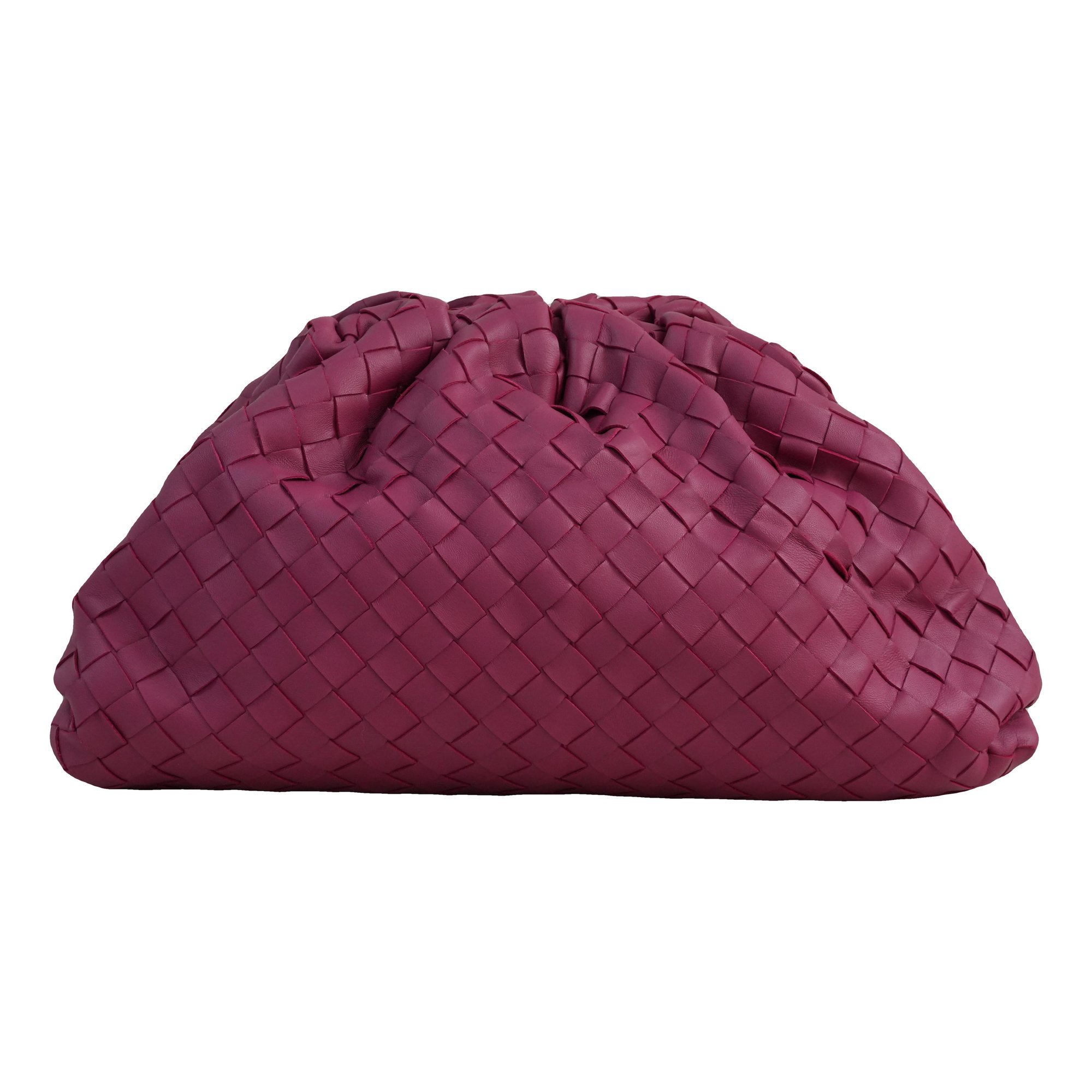 Pouch leather clutch bag