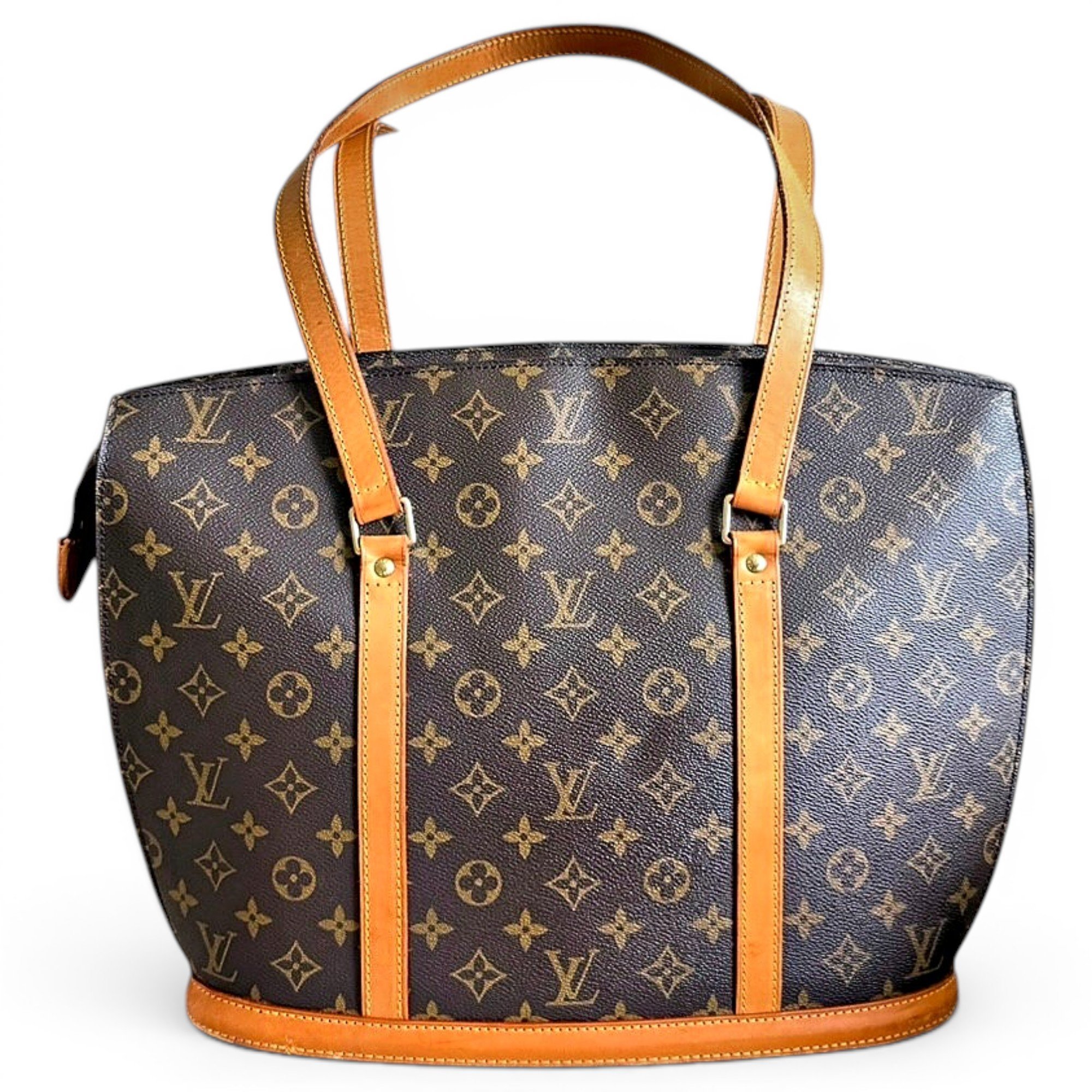 Babylone vintage patent leather tote
