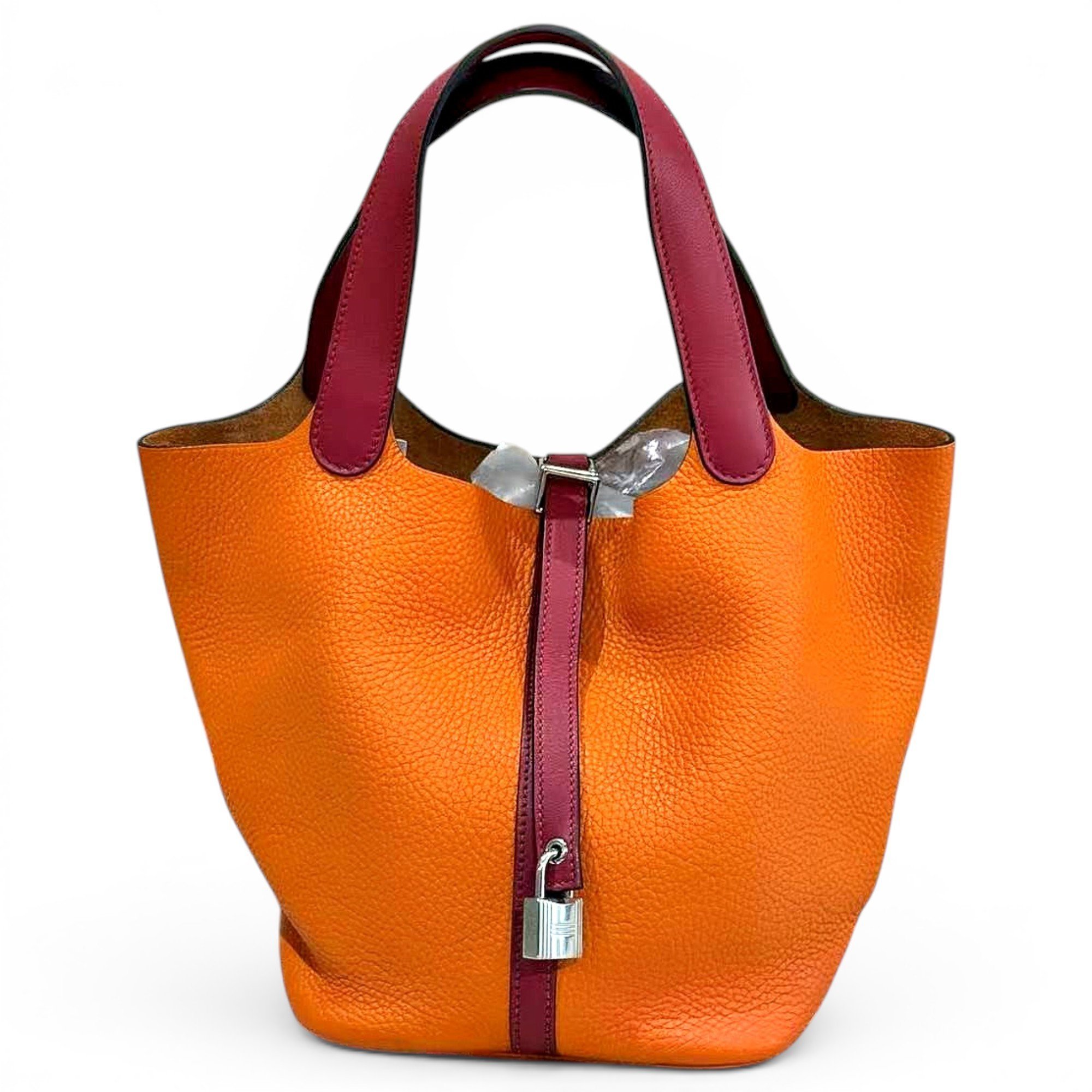 Picotin leather handbag