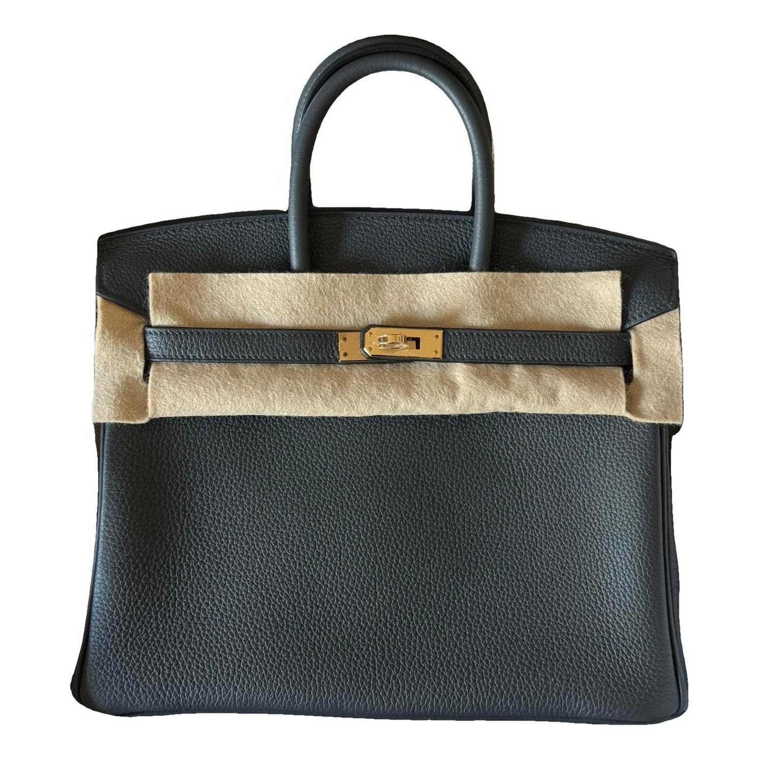 Birkin 25 leather handbag