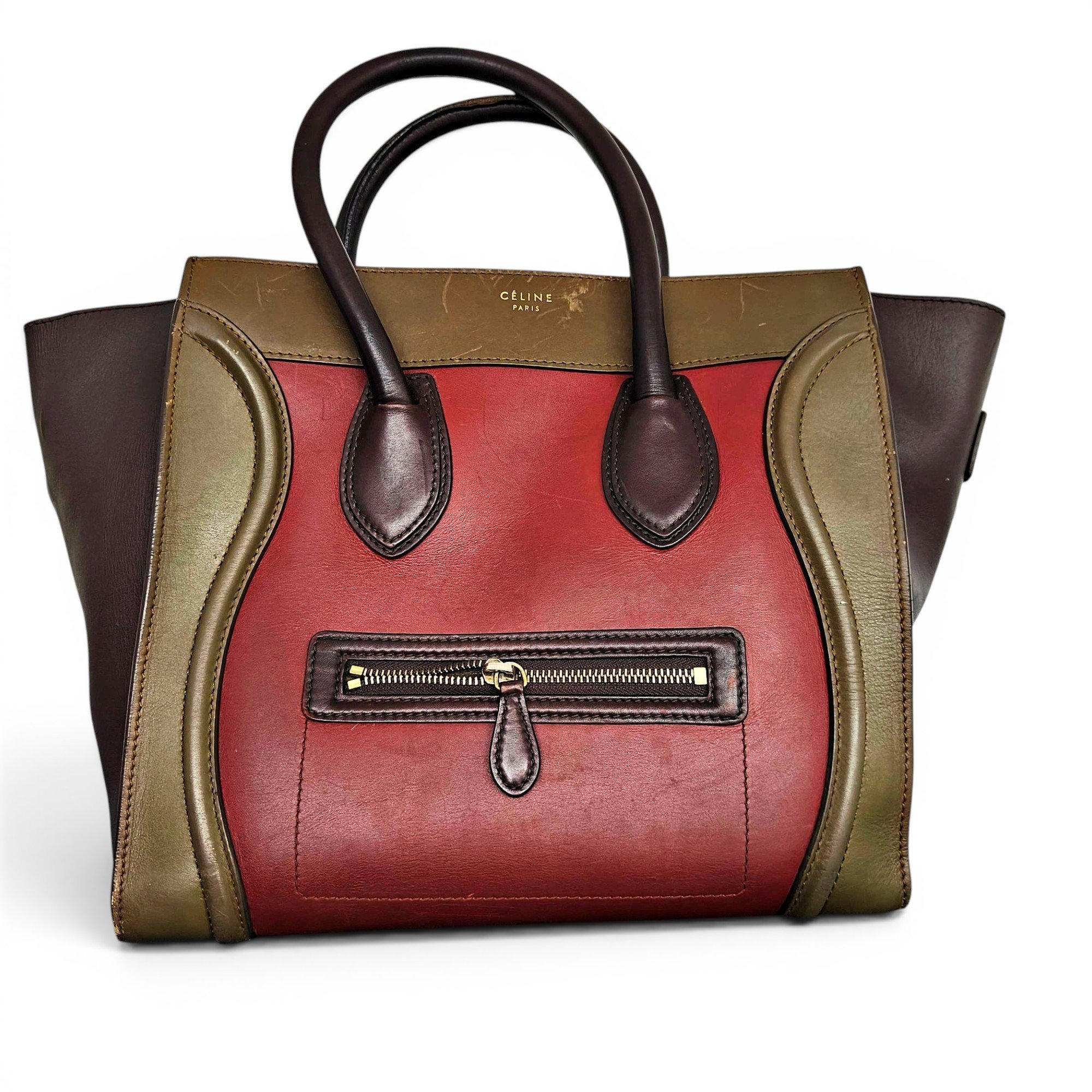 Luggage leather handbag