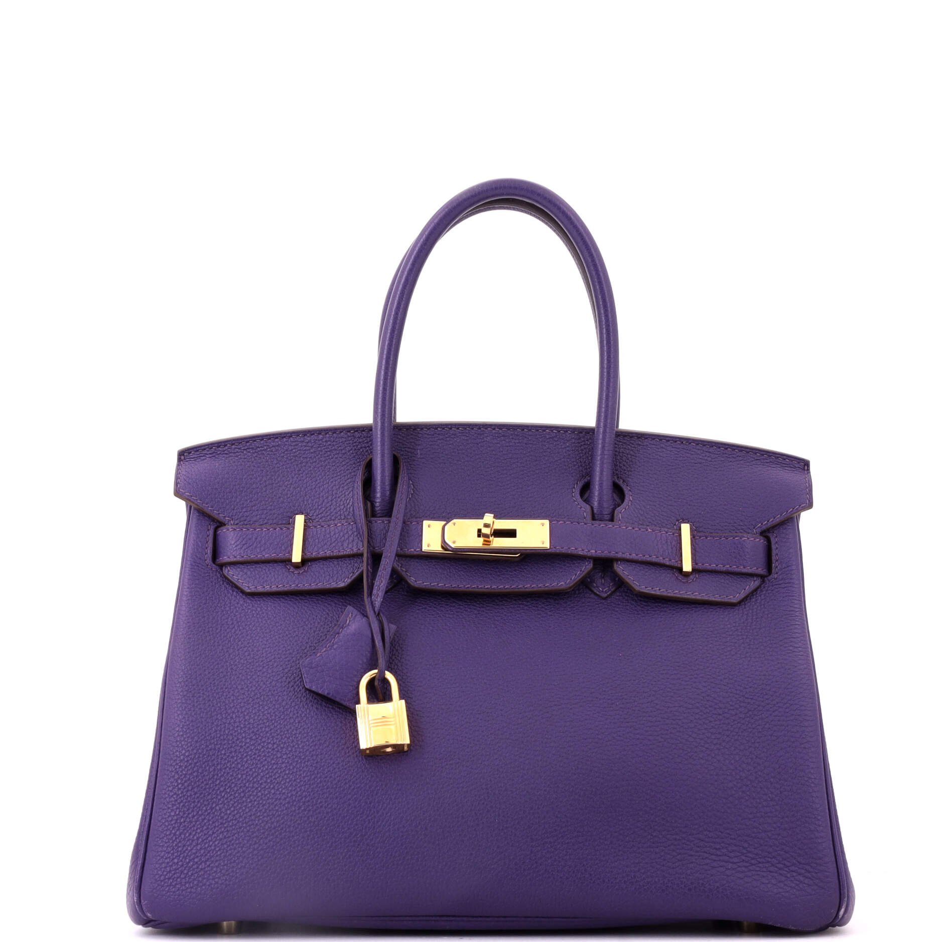 Birkin Handbag Iris Togo with Gold Hardware 30