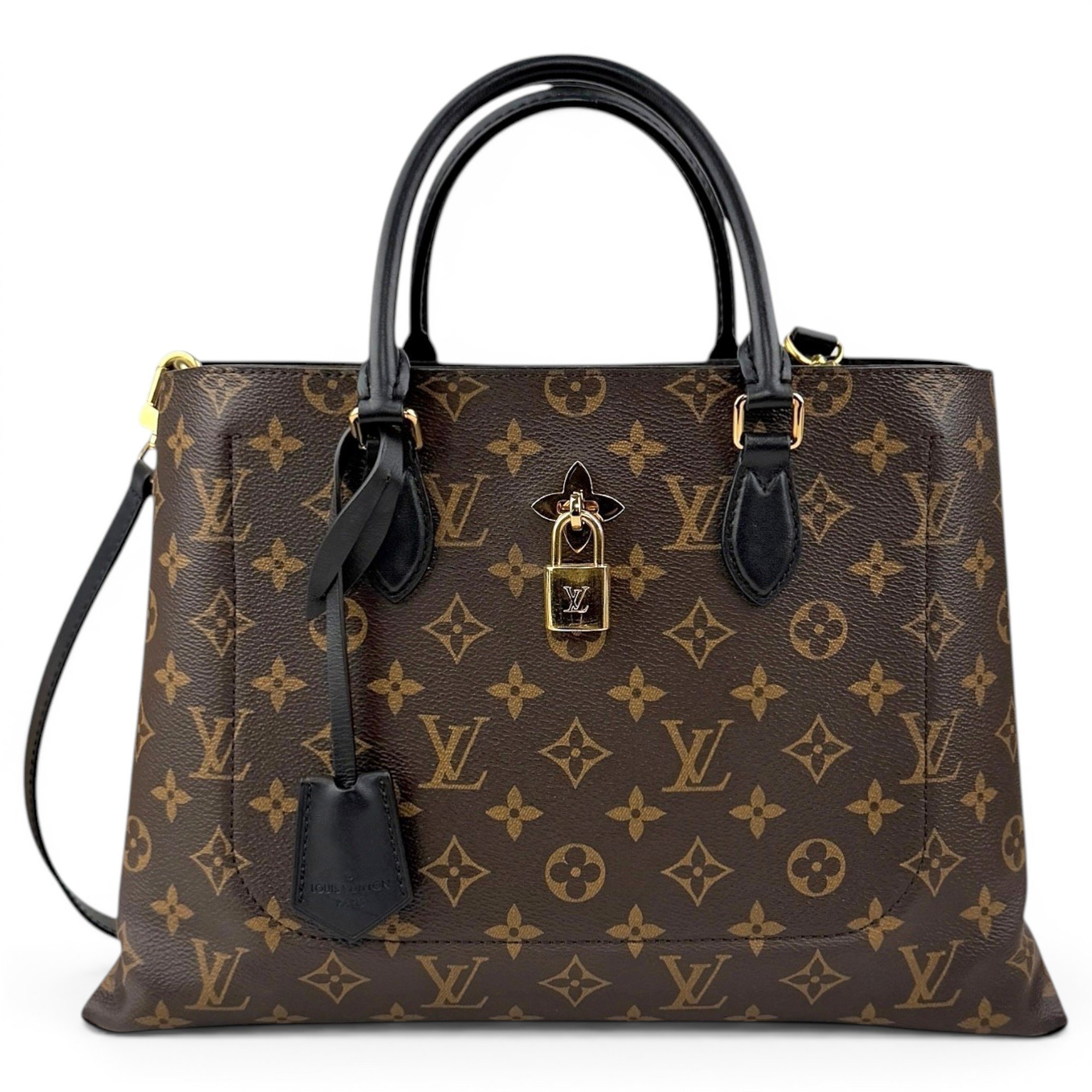 Flower Tote leather handbag