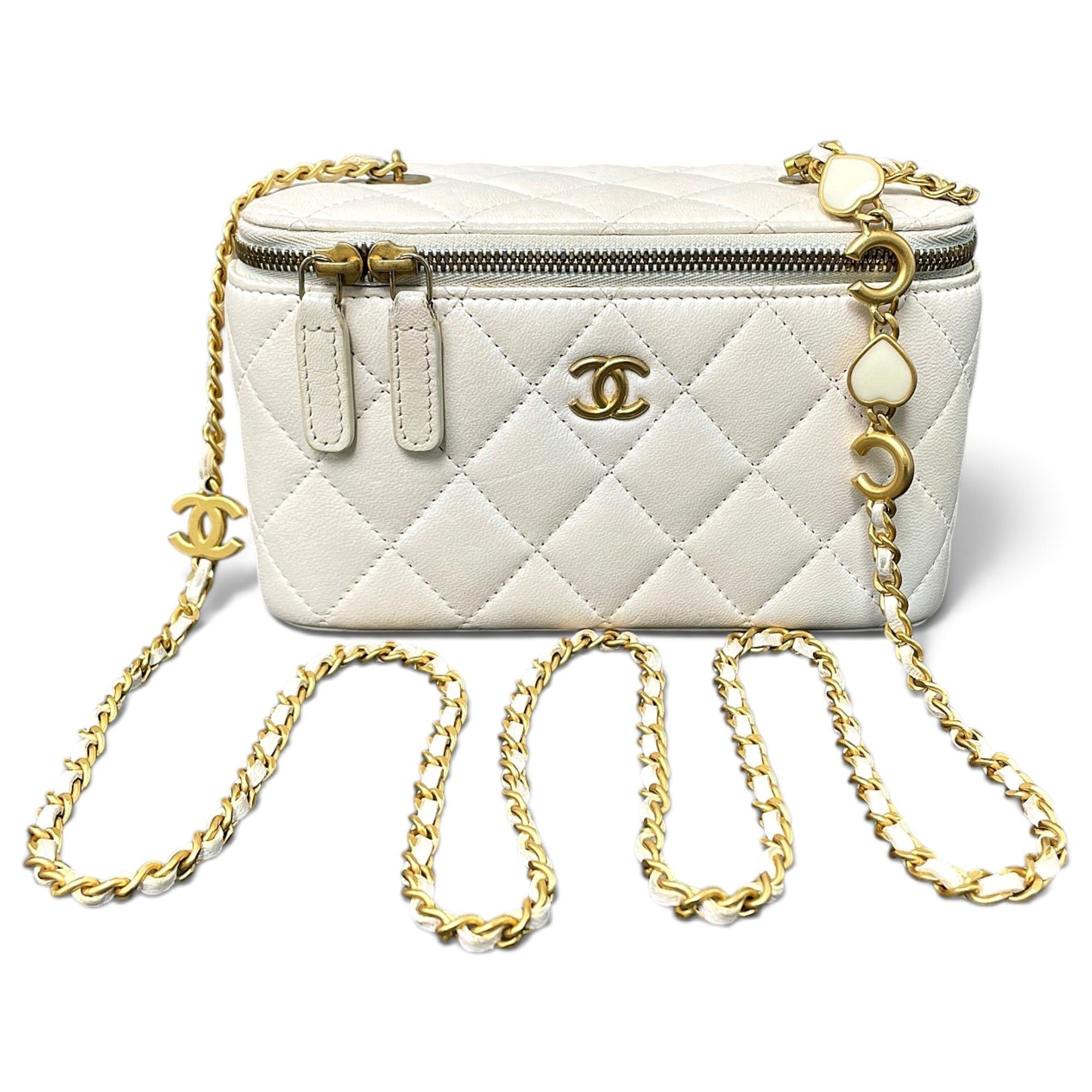 Trendy CC Vanity leather handbag