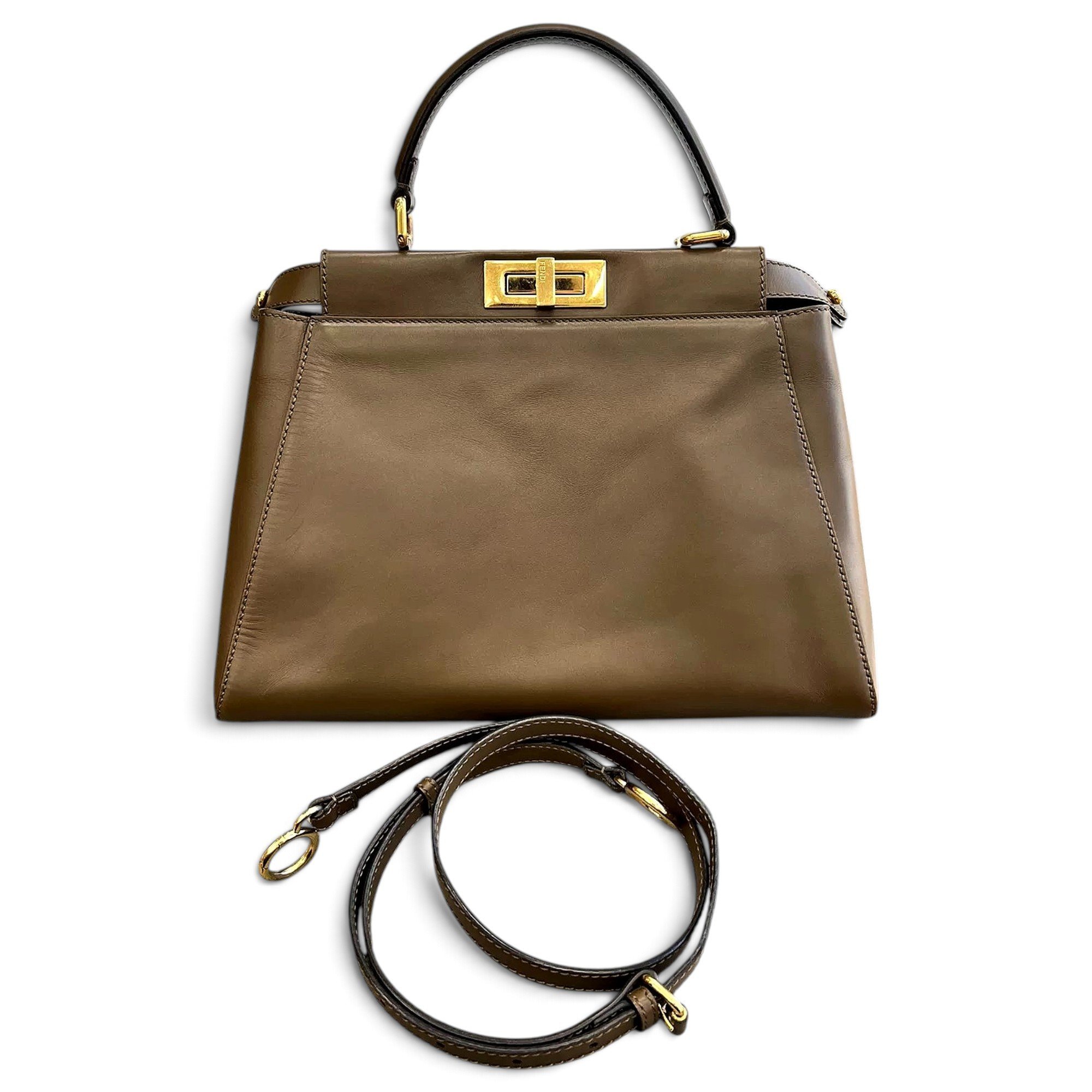 Peekaboo leather handbag