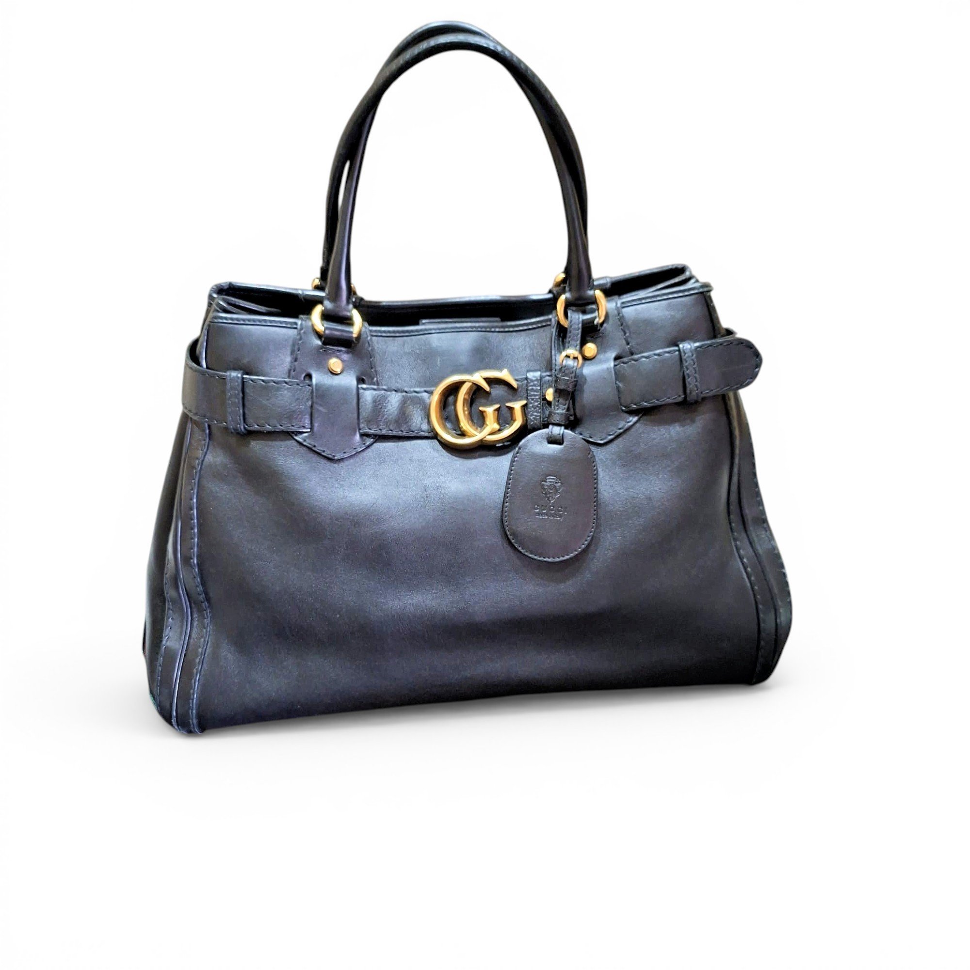 GG Running leather handbag