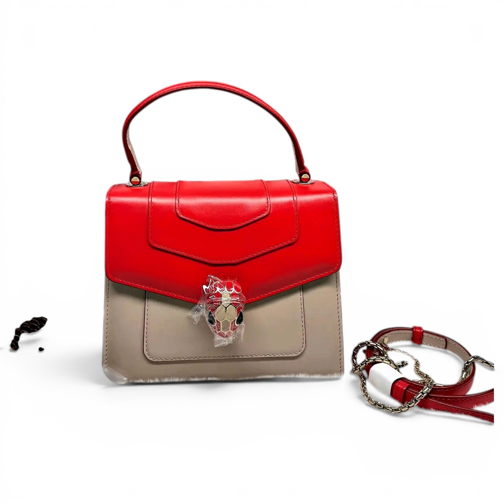 Bvlgari Serpenti leather handbag