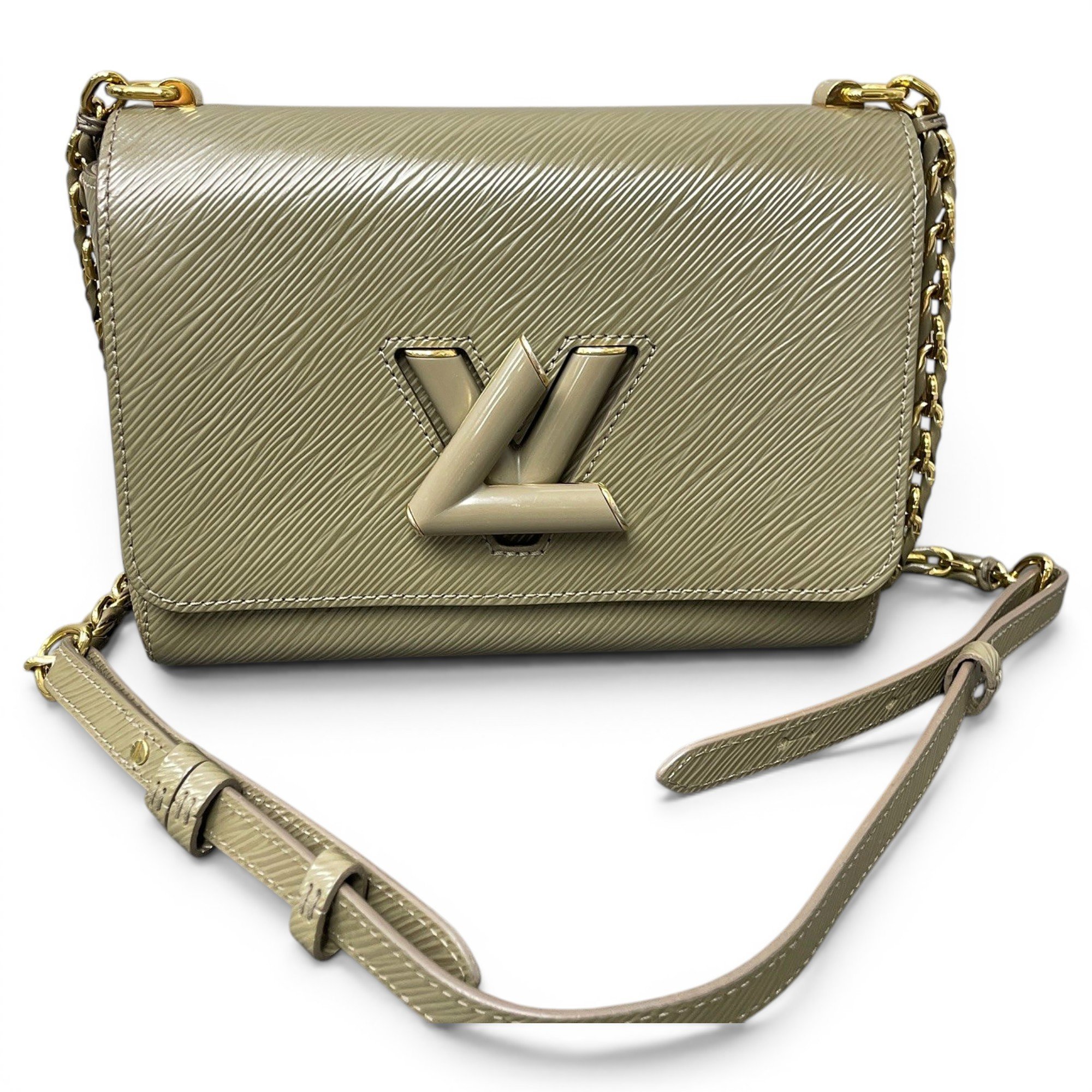 Twist leather handbag