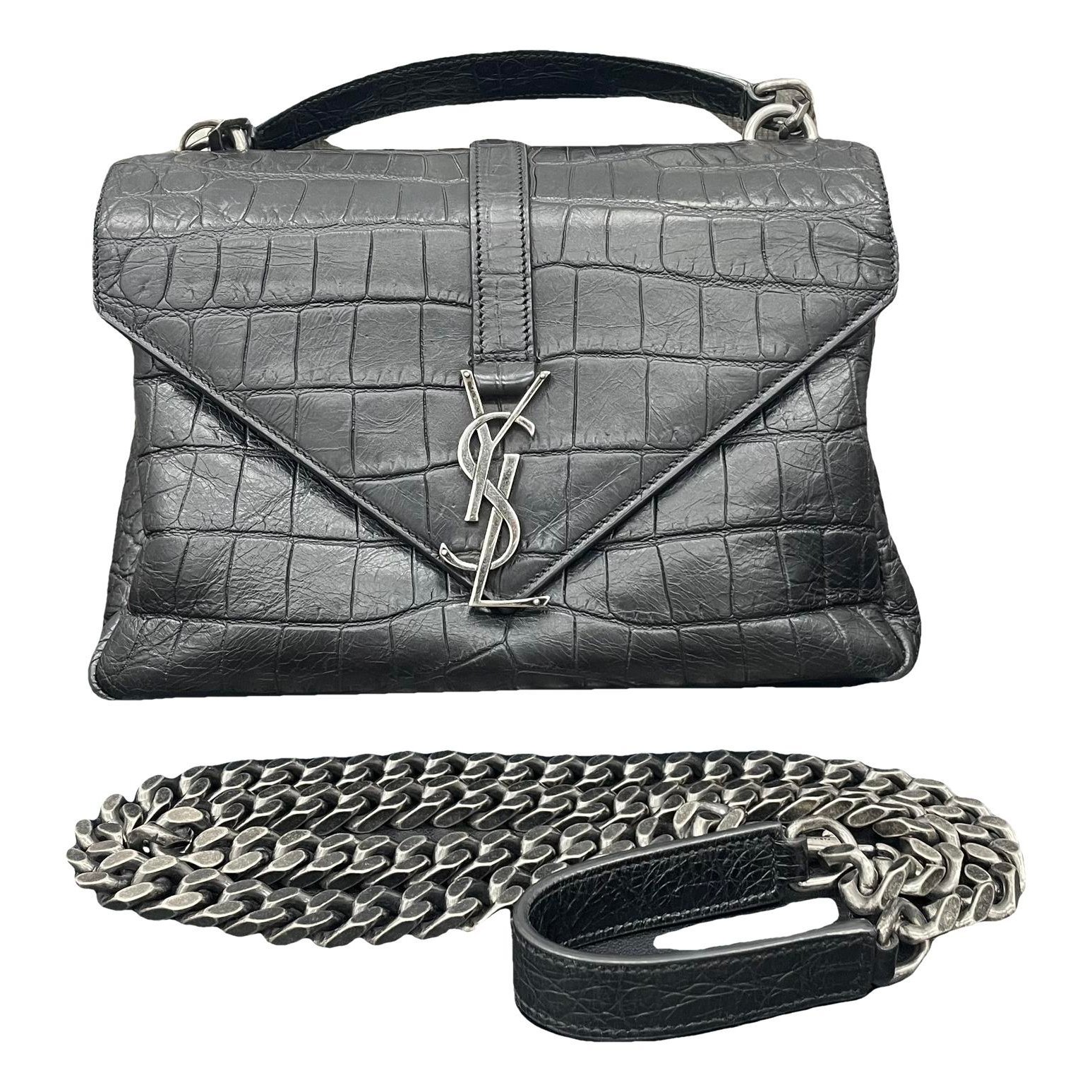 Collége monogramme leather handbag