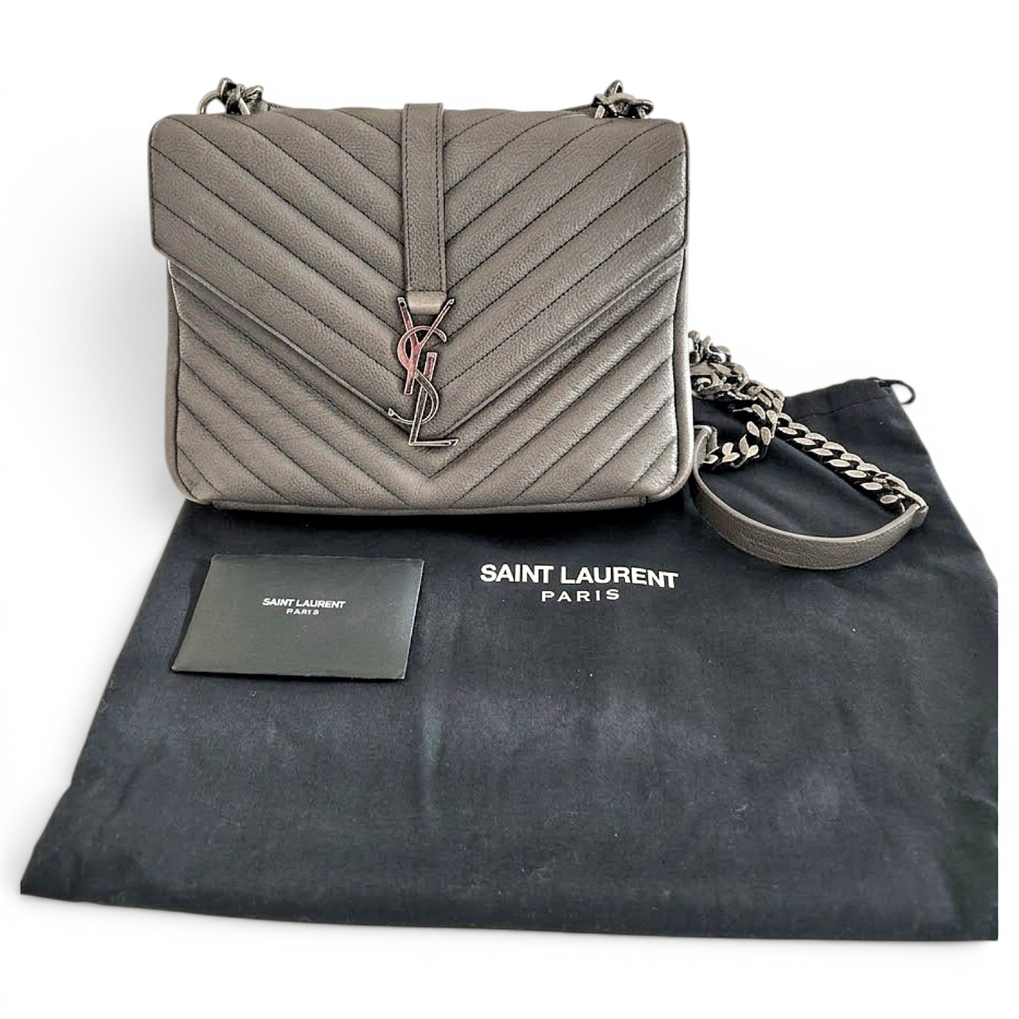 Collége monogramme leather handbag