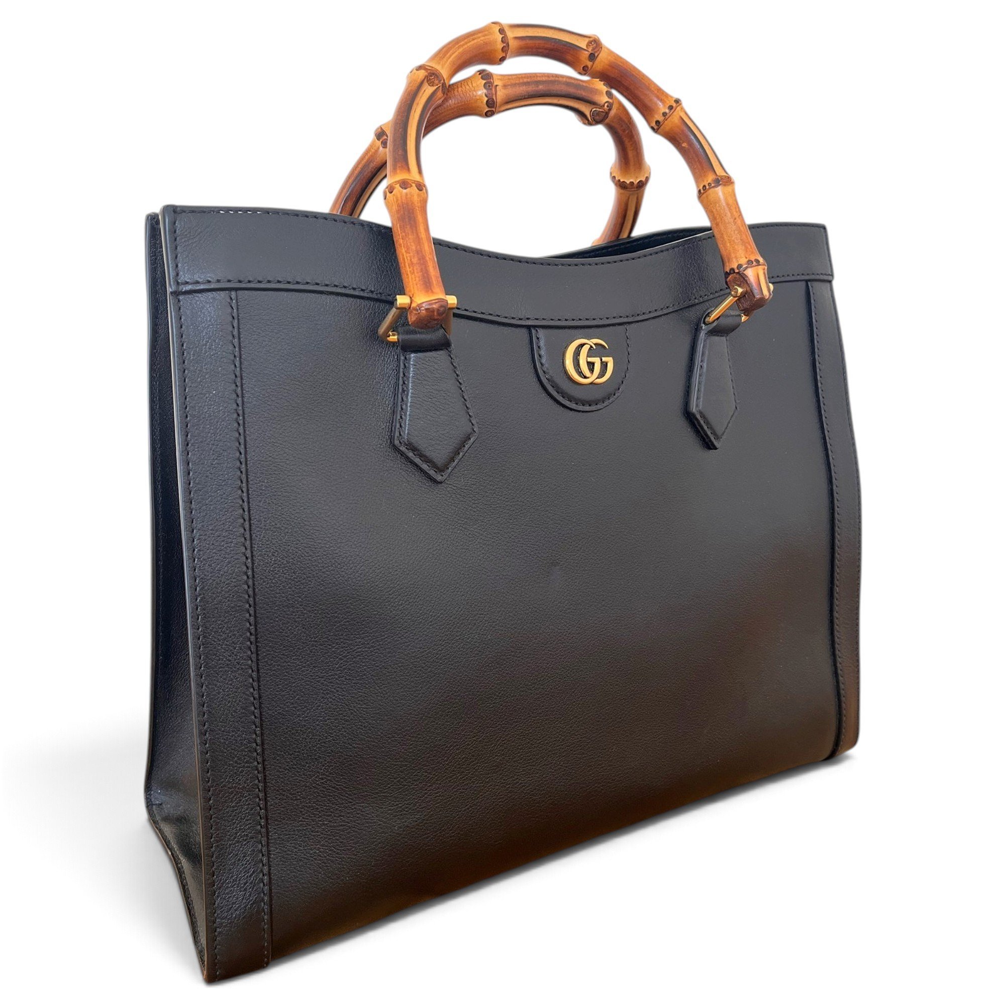 Diana Bamboo leather tote