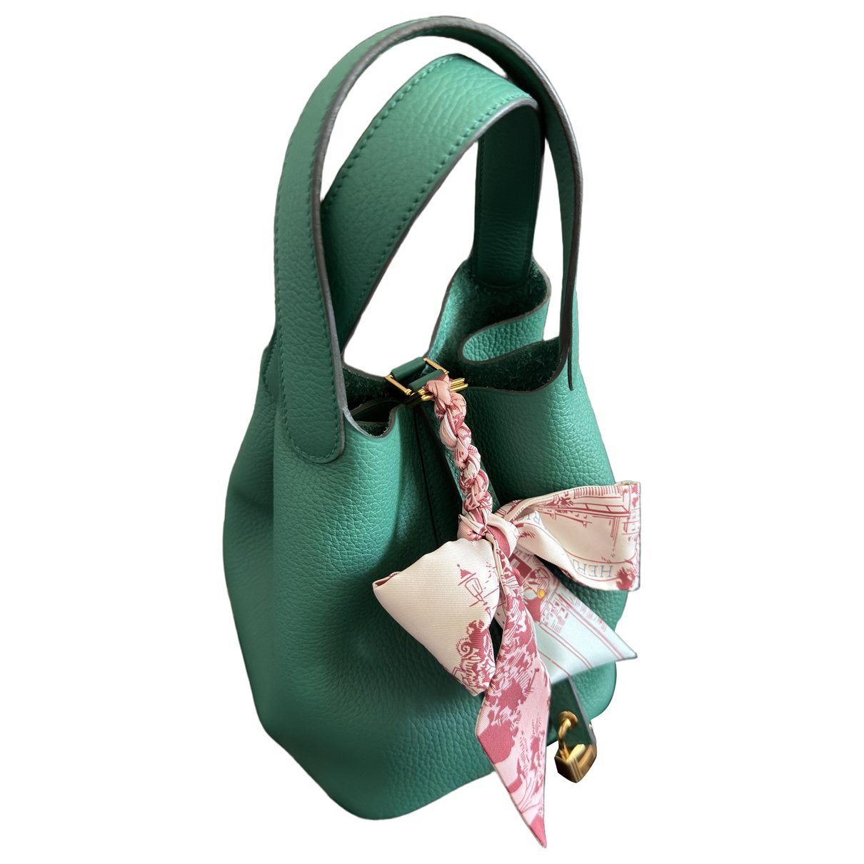 Hermes Picotin 18 Handbag Vert Vertigo Clemence Leather 2026