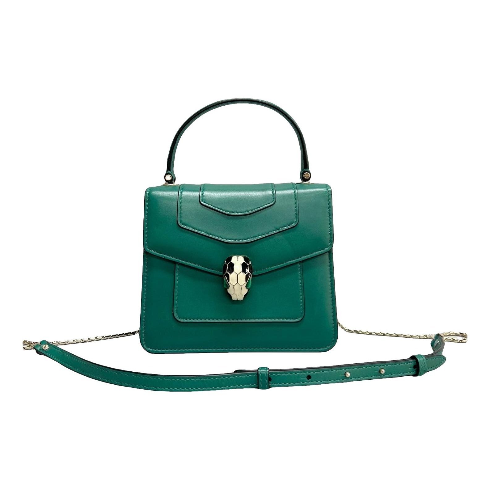 Serpenti leather handbag