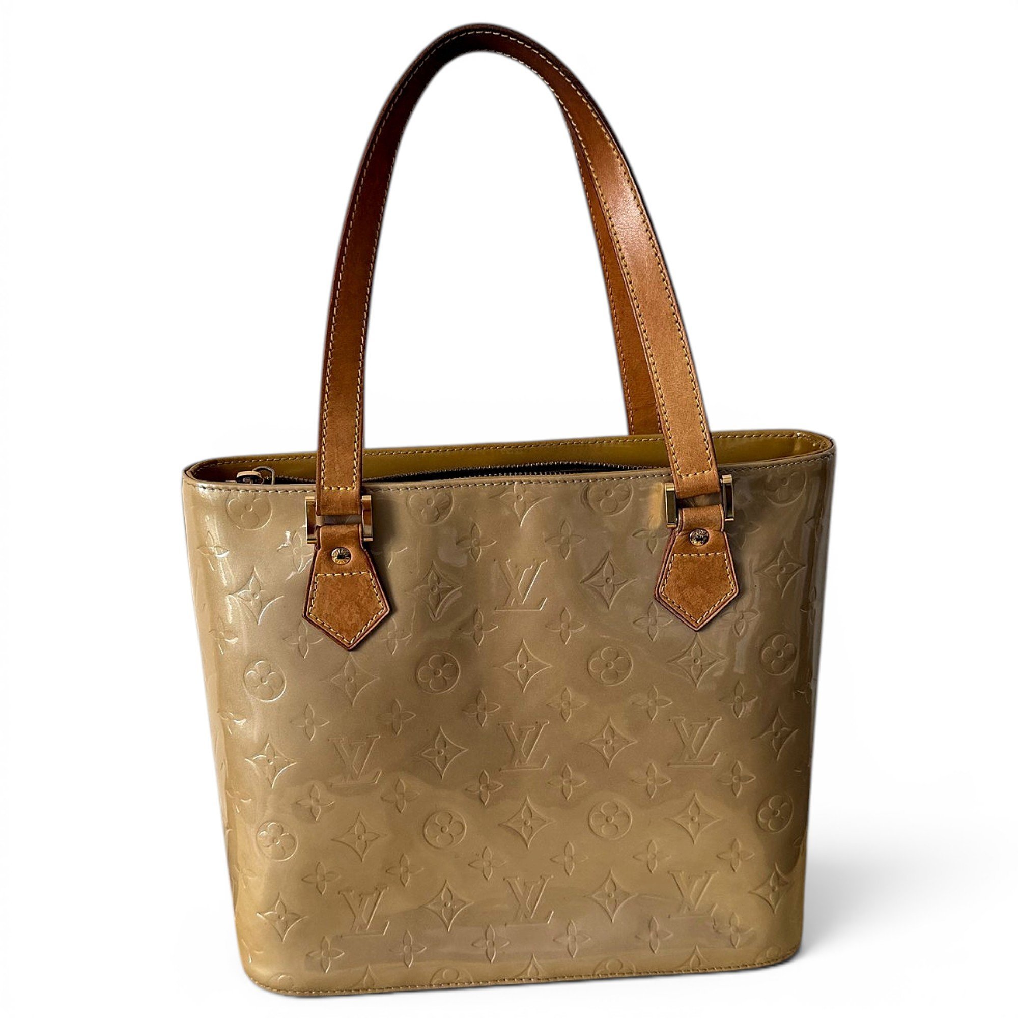 Houston patent leather tote