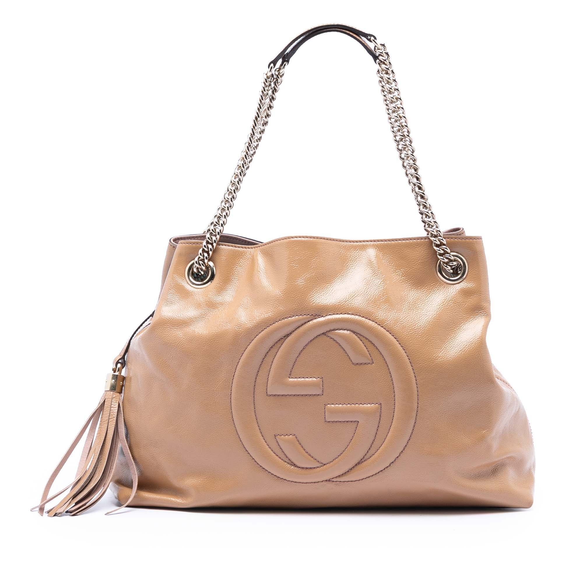 Patent leather tote