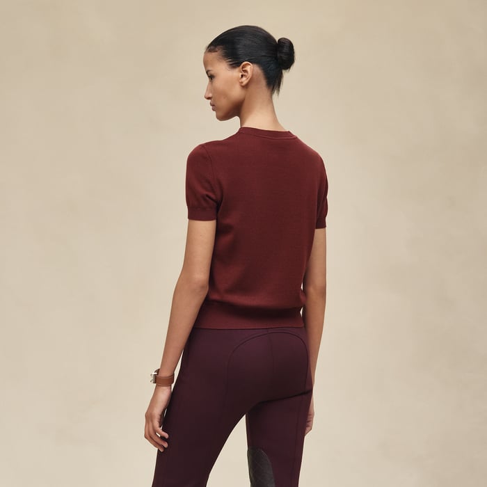 Rouge H "Porte-bonheur Bandana" Short-sleeve Sweater